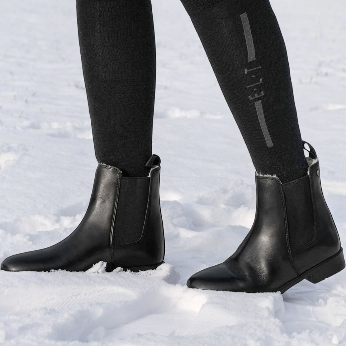 Stiefeletten Winter Jodhpurstiefeletten Reitstiefeletten aus Leder