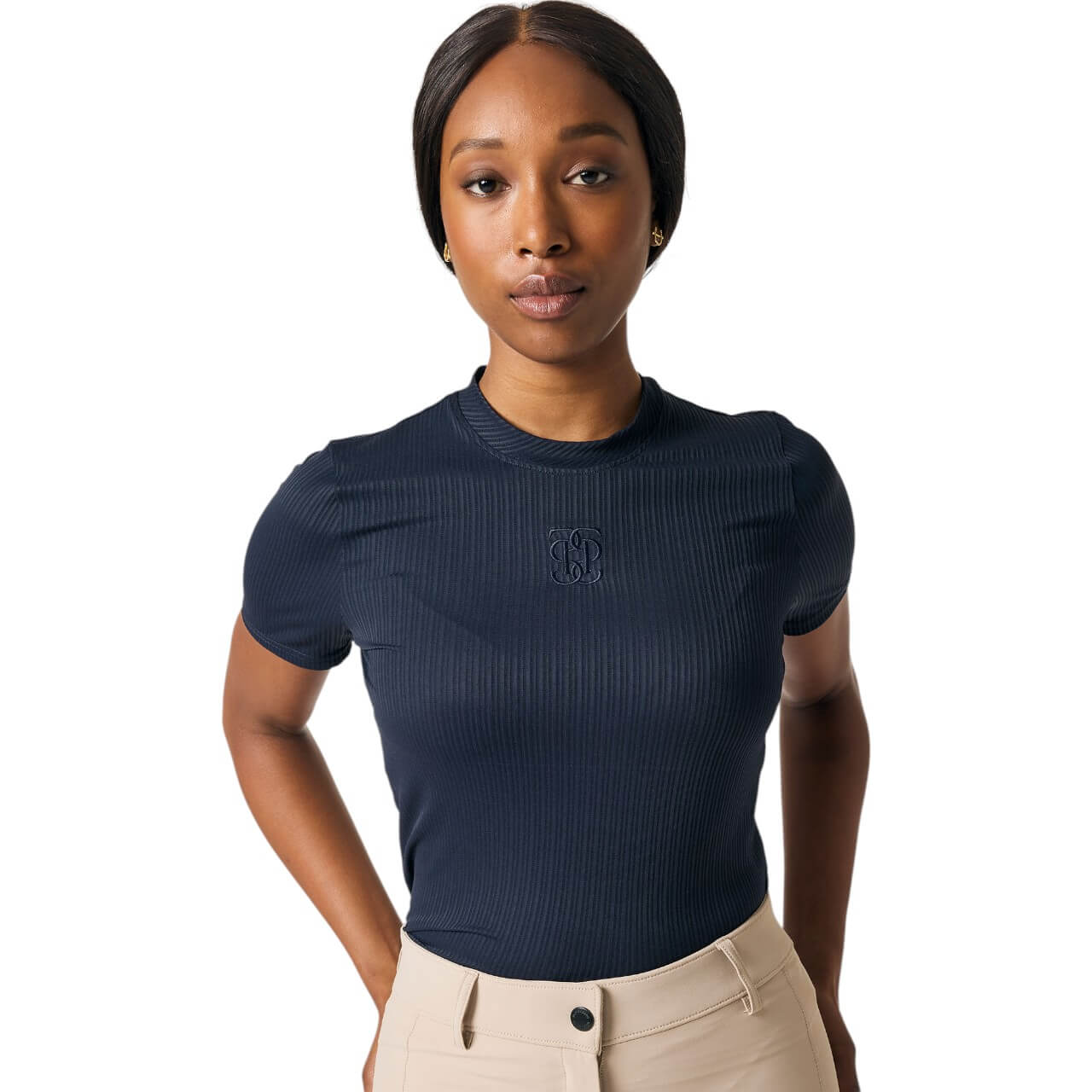 T-Shirt Courtney SS Striped Mesh Top FS 2025 Shirt
