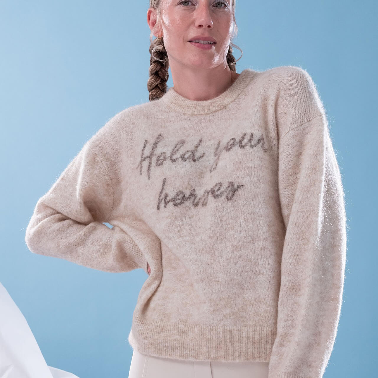 Pullover Damen Quote Mohair Mix Sweater Holiday 2024 Strickpullover