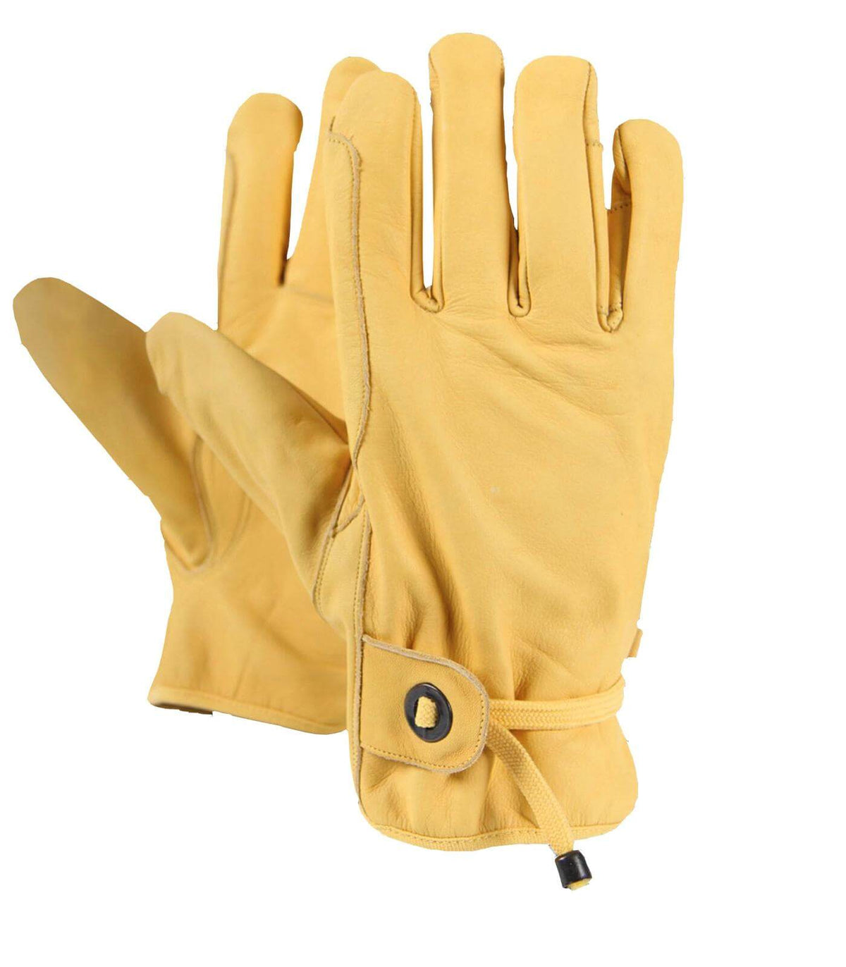 Arbeitshandschuh Texas, Gelb, Produkt allein auf weißem Hintergrund.