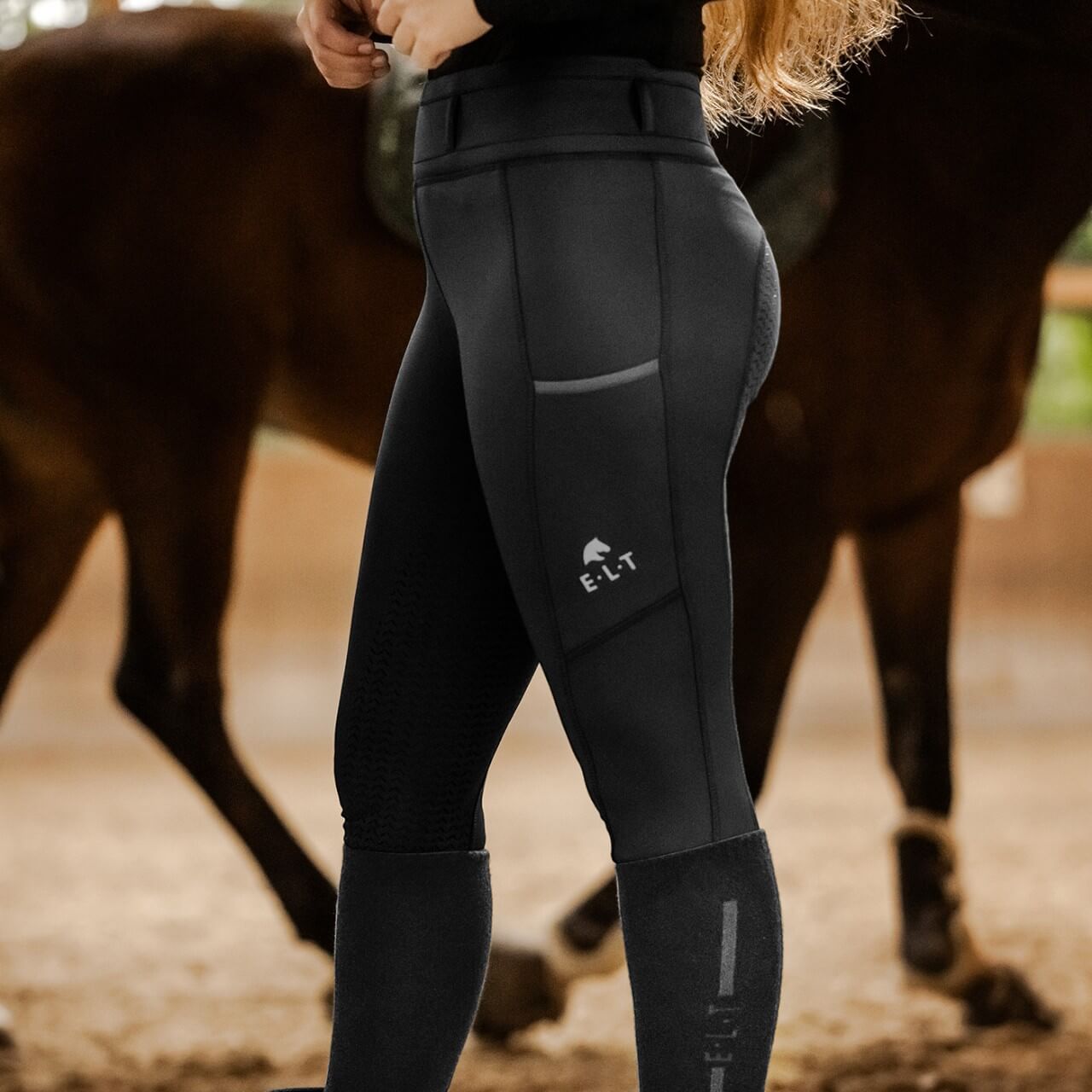 Thermo-Reitleggings Kinder Full-Grip Ella
