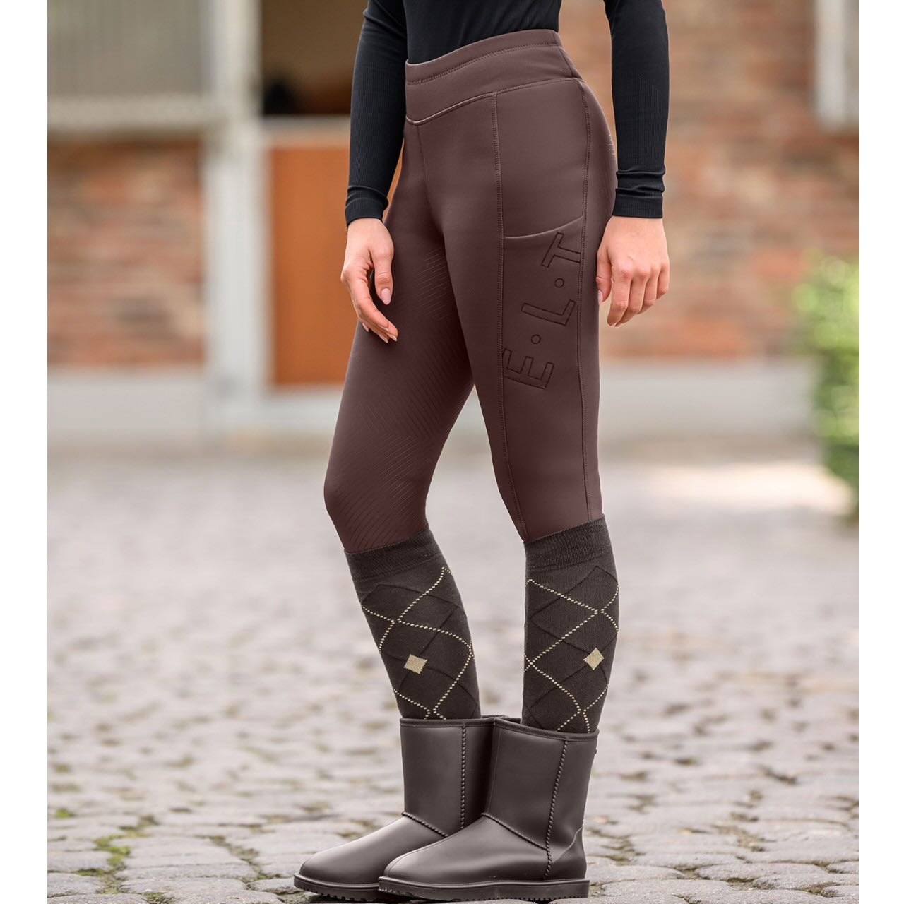 Reitleggings Kinder Full-Grip Rica Thermo Teddy Winterreitleggings
