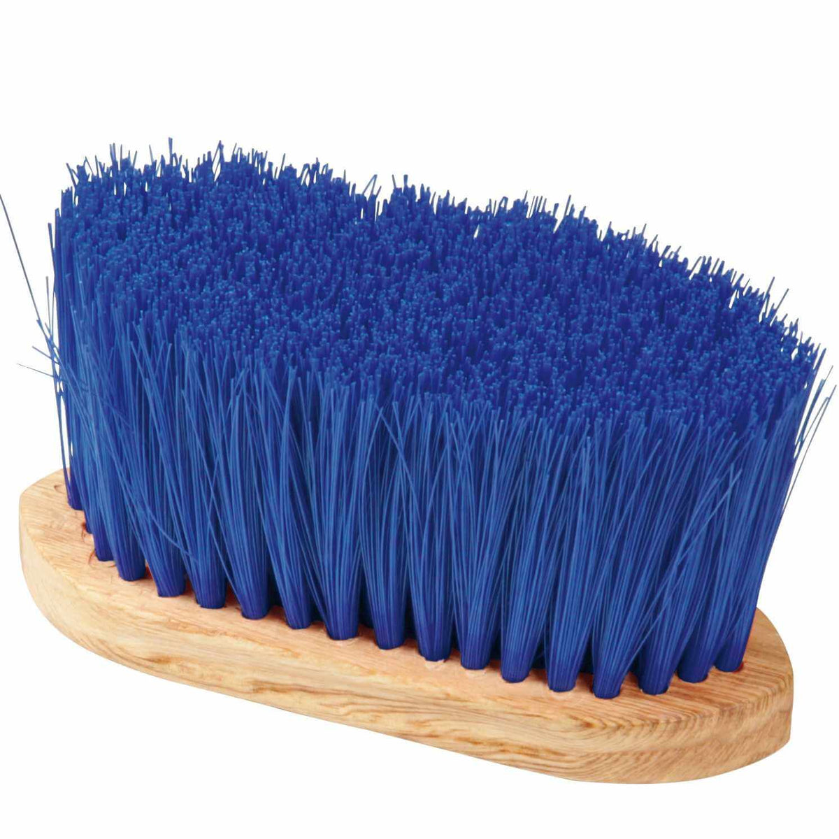 Staubbürste 18 cm, weiche, lange Borsten 8 cm, blau, Detailaufnahme des Produkts.