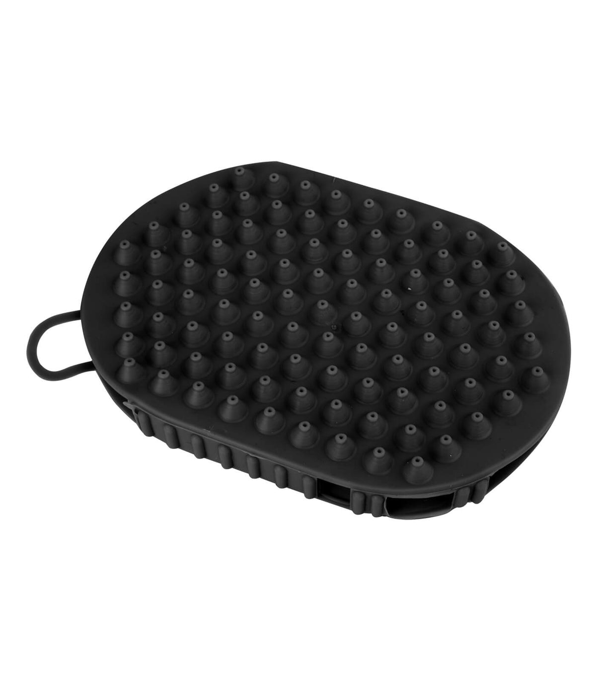 Waldhausen Putzhandschuh Massage- und Putzhandschuh Pflegehandschuh, Schwarz, Produkt allein.