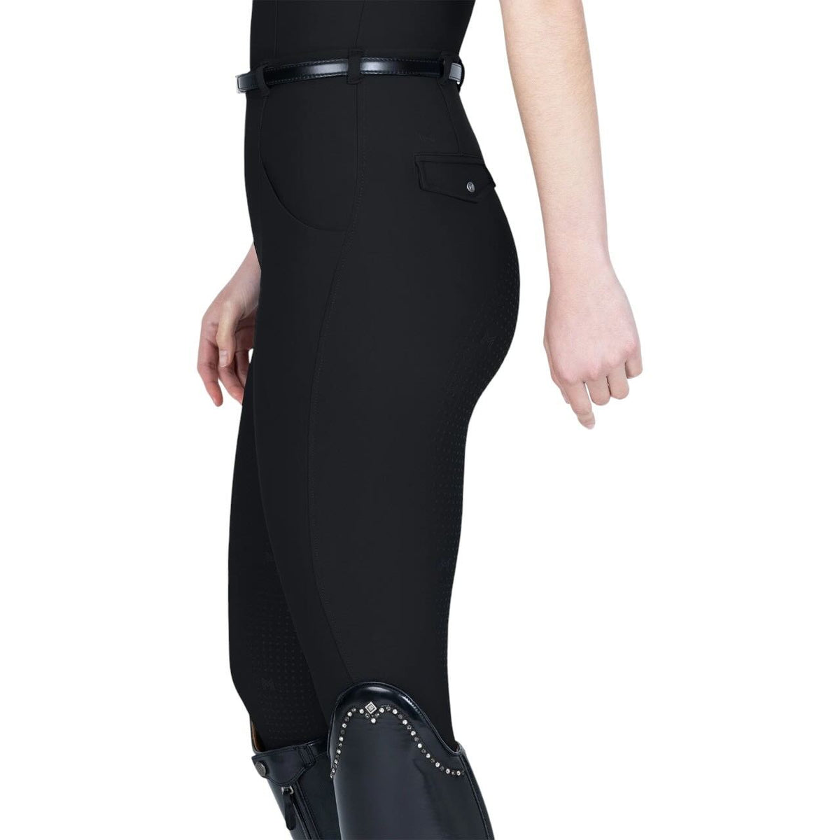 Reitleggings Damen Full Grip Velya + Gürtel