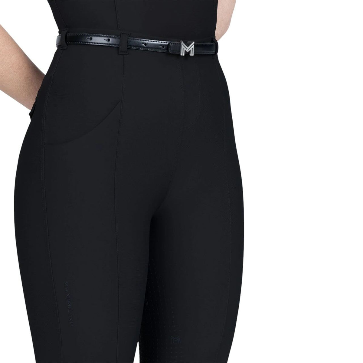 Reitleggings Damen Full Grip Velya + Gürtel