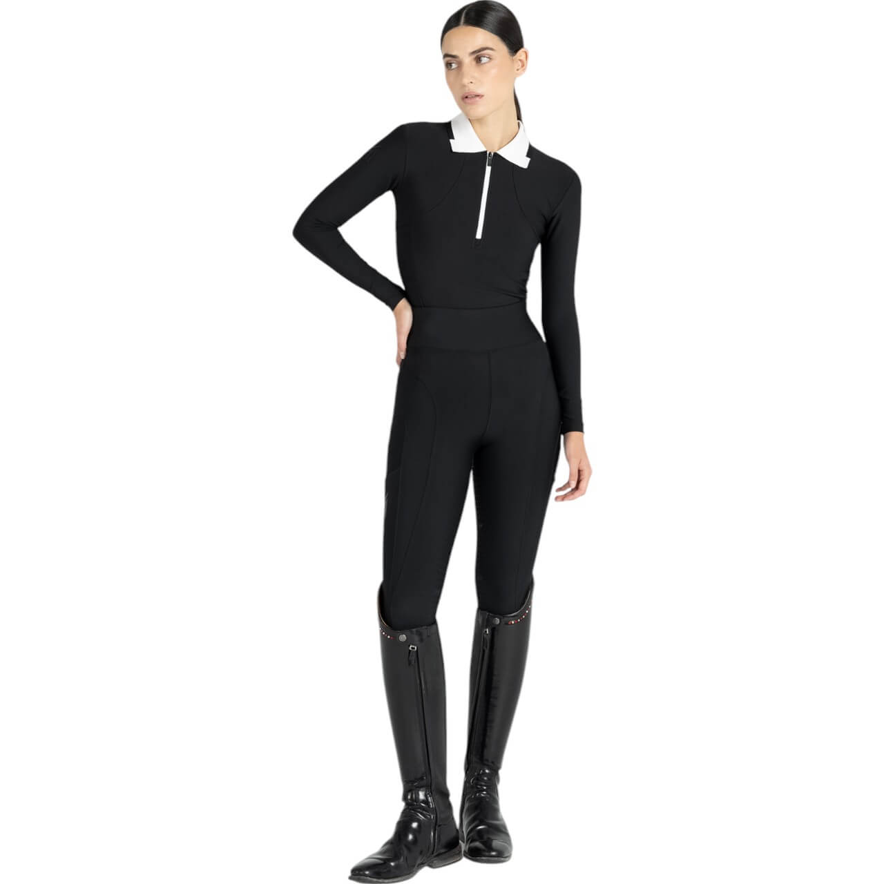 Langarmshirt Damen Concept Long Sleeve Polo Shirt Baselayer