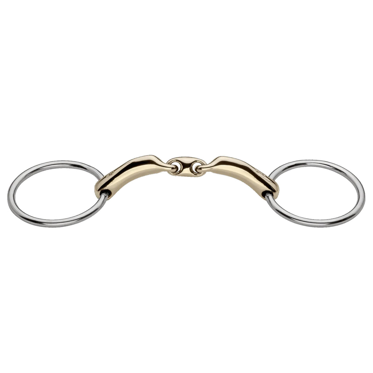Wassertrense Doppelt Gebrochen Novocontact 14 mm SENSOGAN®, Gold, Produkt allein auf weißem Hintergrund.