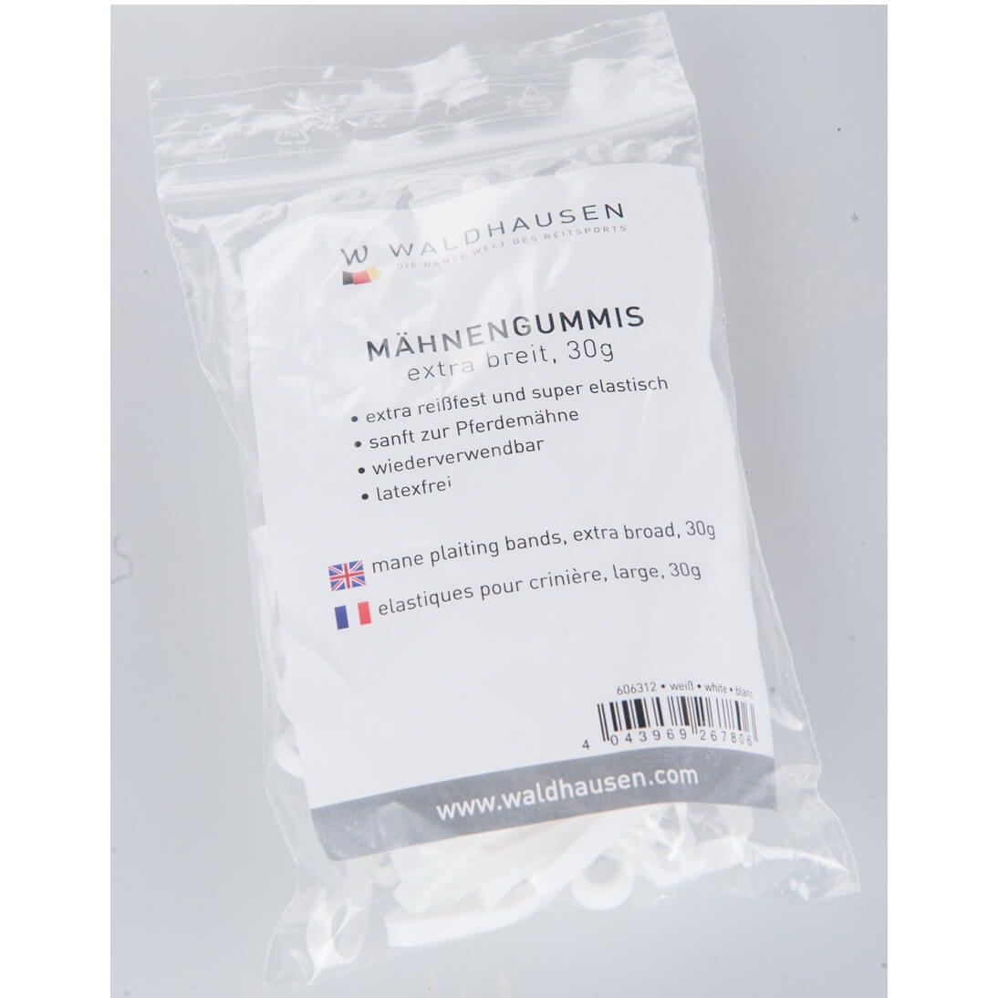 Mähnengummis extra breit, 30 g