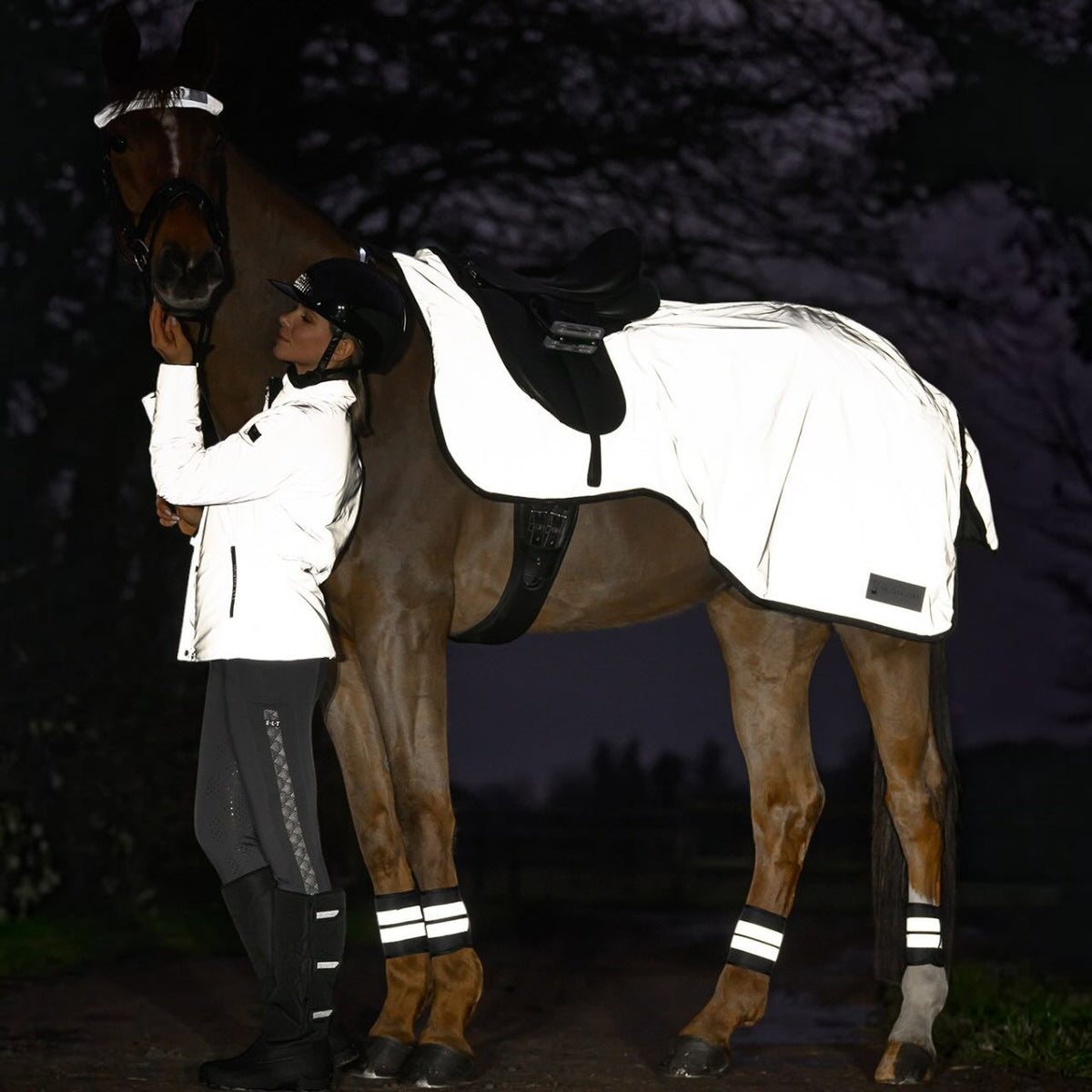 Bandagen Reflex 4er Set mit Reflektierenden Streifen