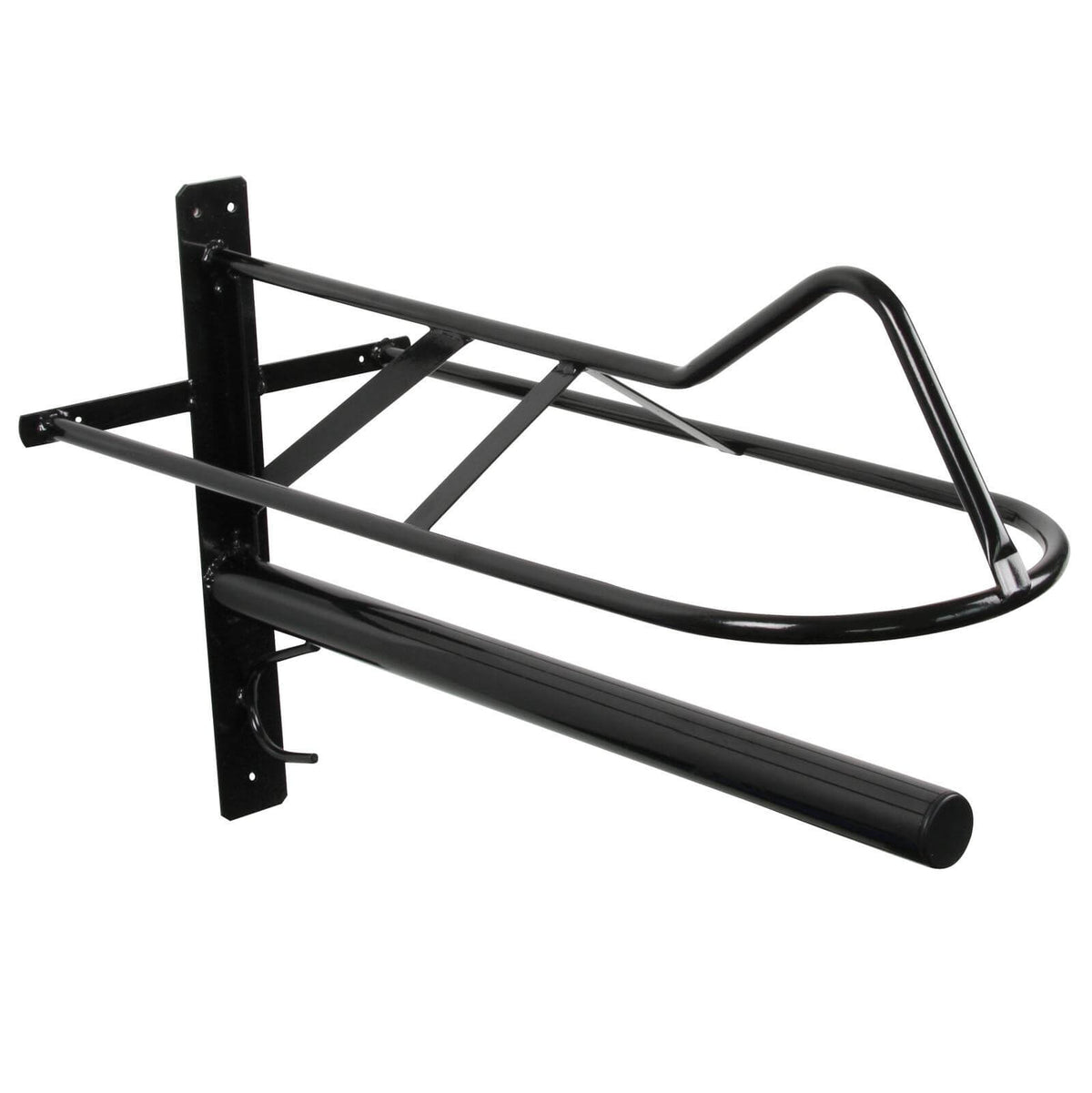 Sattelhalter mit Sattelunterlagenstange, schwarz