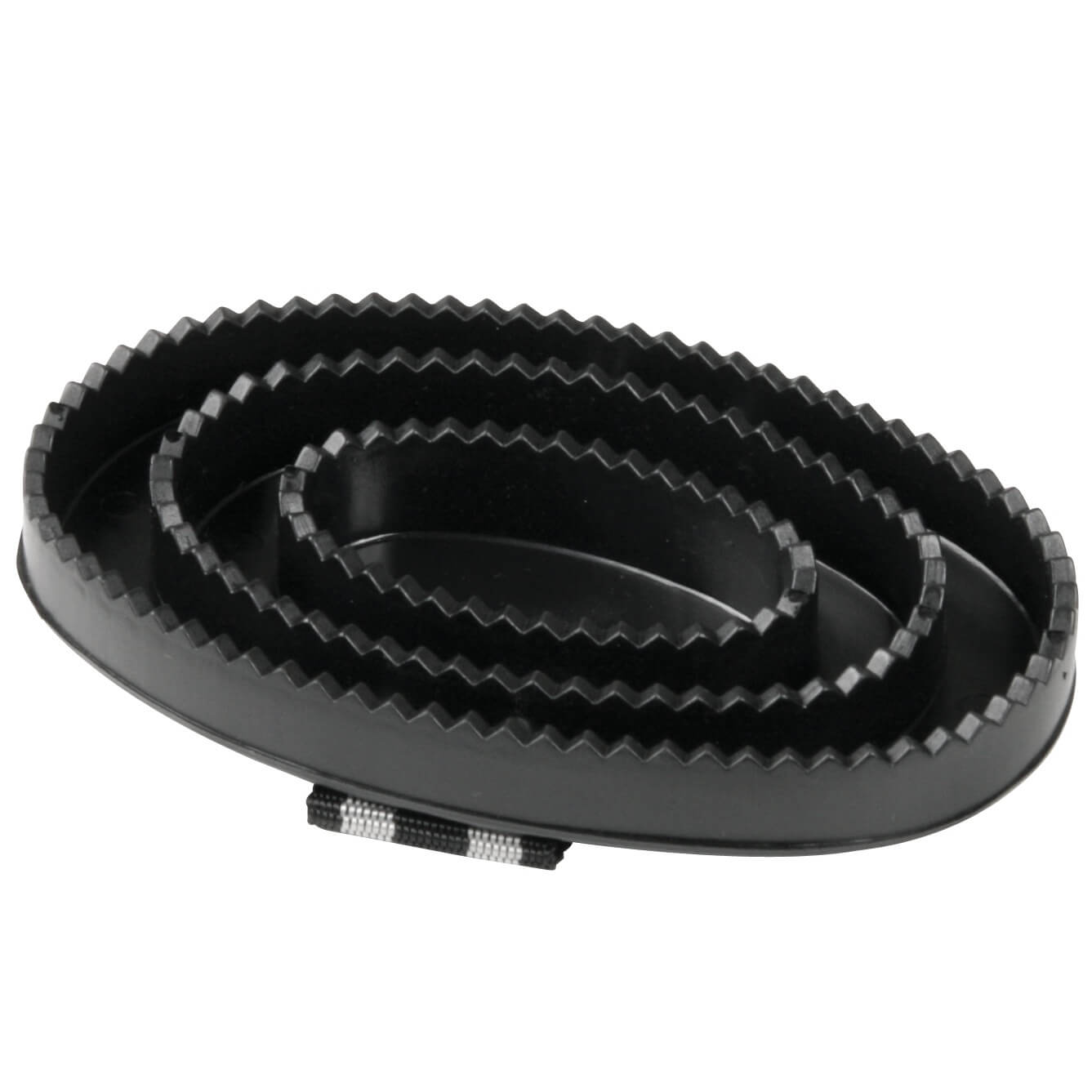 Plastikstriegel, oval