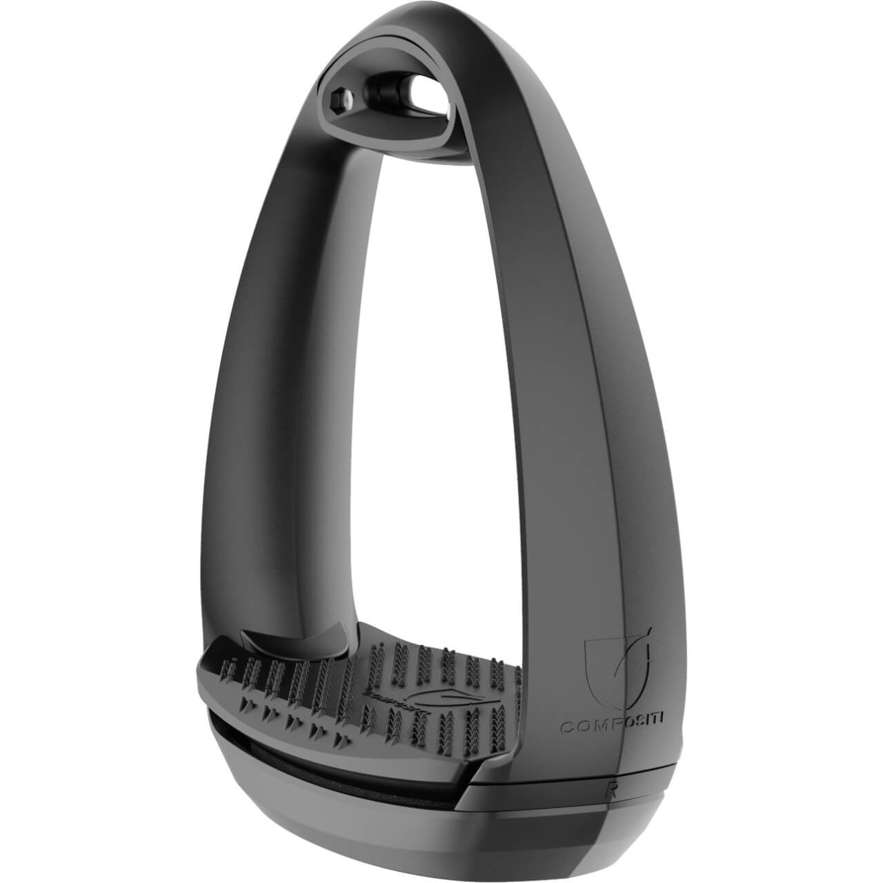 Steigbügel EOLE Airstep, Schwarz, Produkt allein auf weißem Hintergrund.