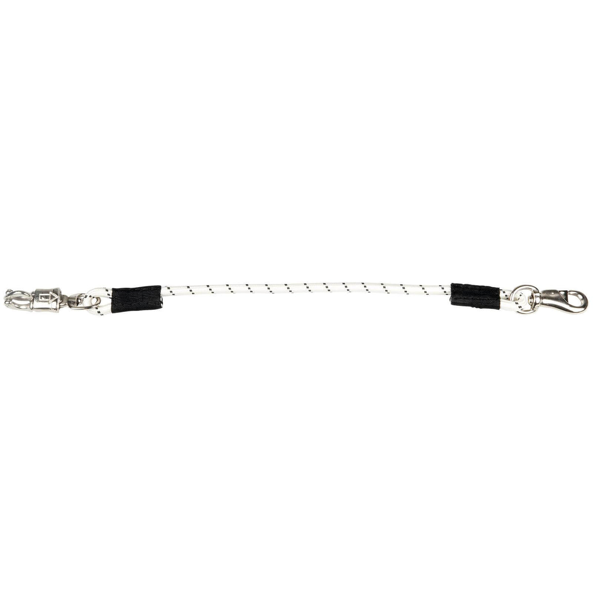 Waldhausen Elastikanbinder, 90 cm, Weiß mit Schwarz, Produkt allein auf weißem Hintergrund.