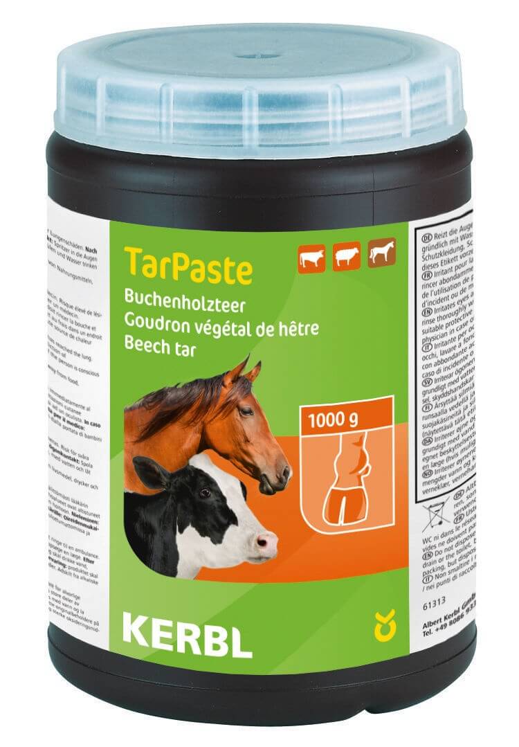 KERBL Buchenholzteer TarPaste, 1000 g, Produkt allein auf weißem Hintergrund.