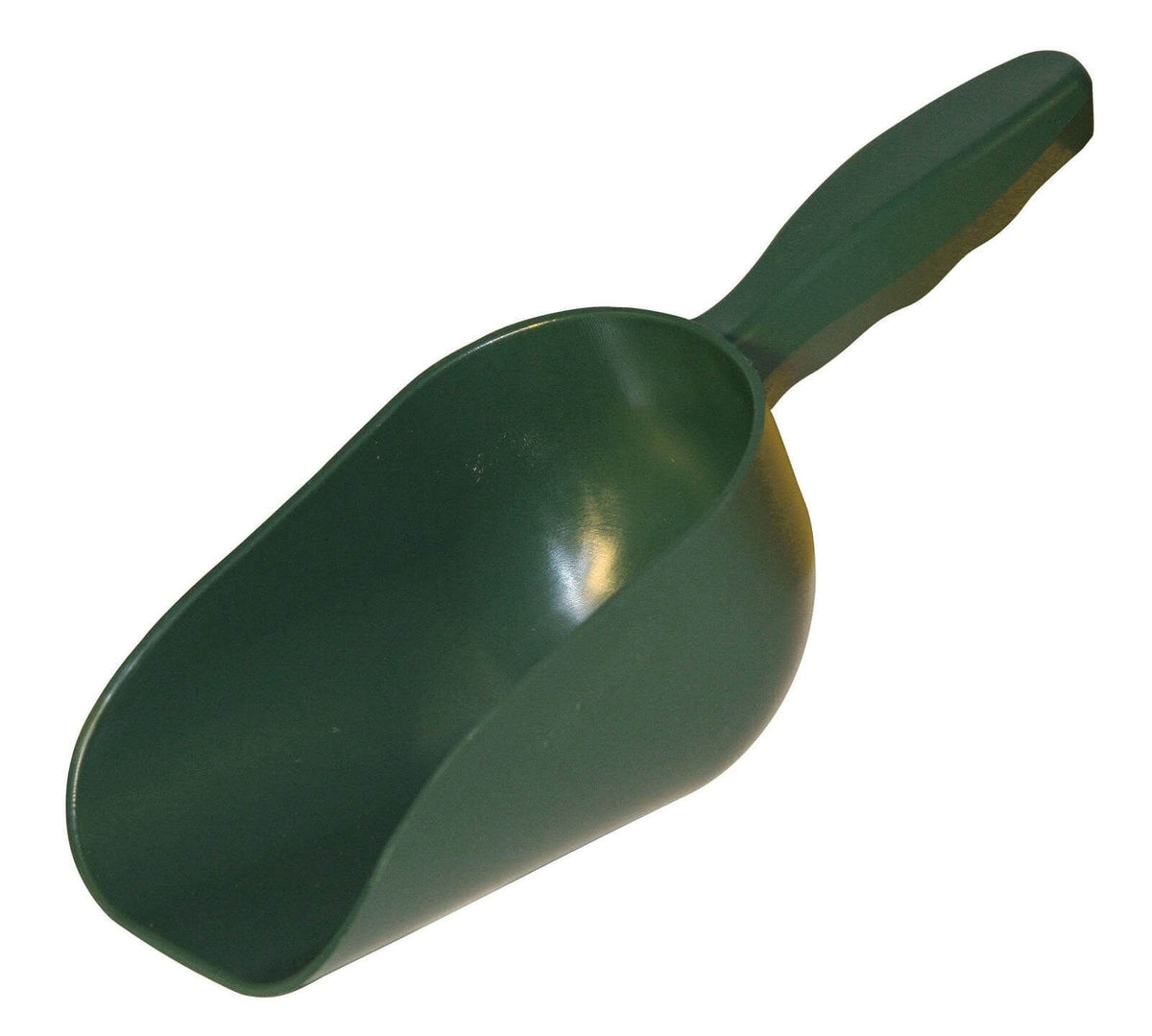 KERBL Futterschaufel, Grün, Produkt allein auf weißem Hintergrund.