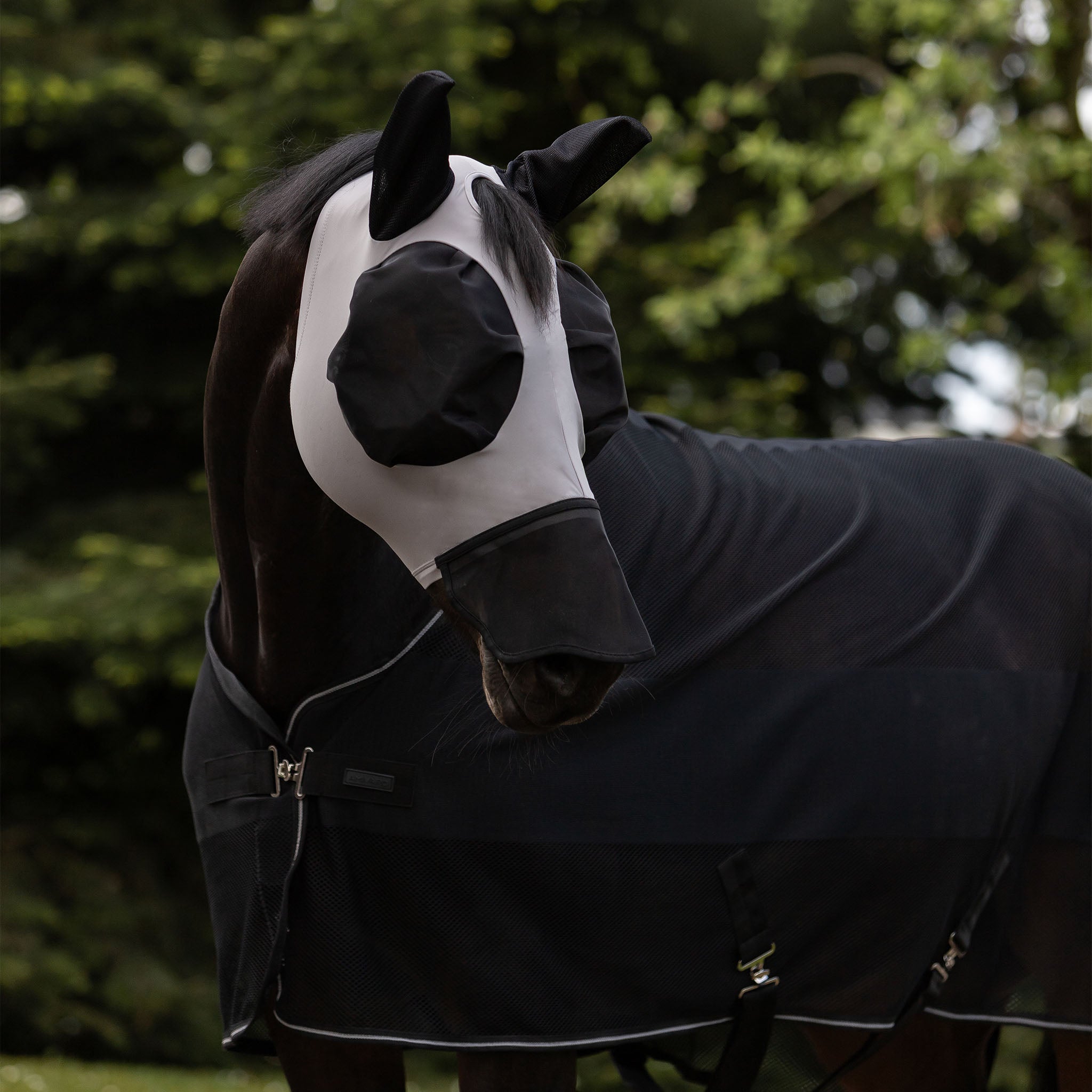 Fliegenmaske mit Nasenschutz OptiFly+ Fliegenschutz