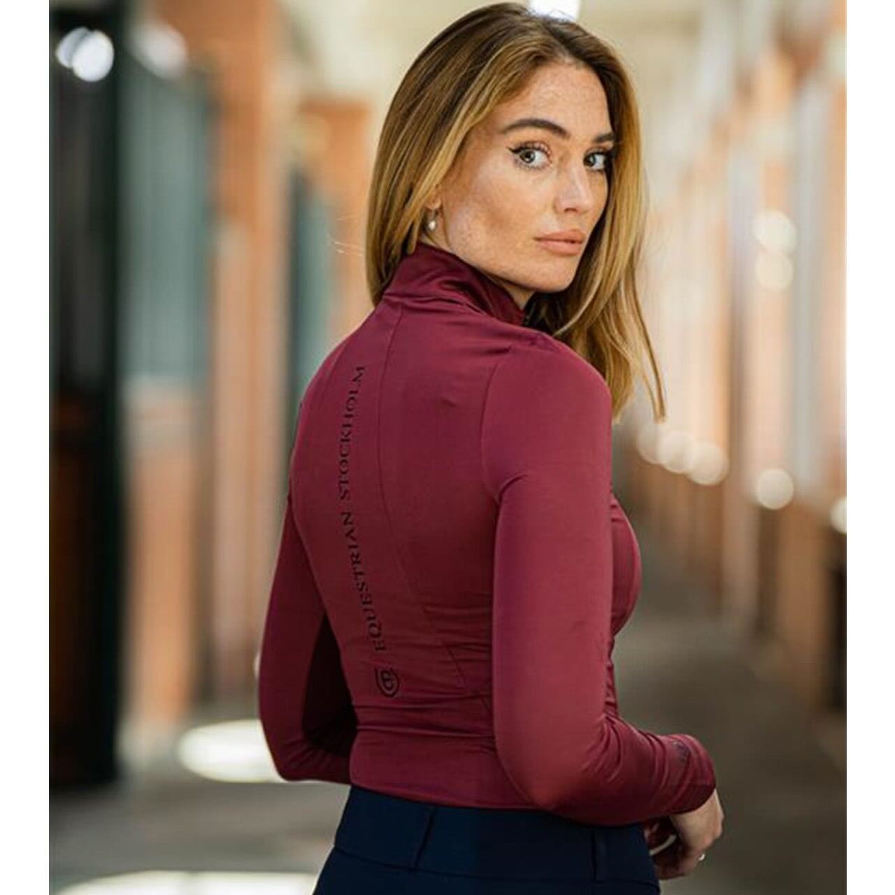 Baselayer Damen Air Breeze Bordeaux Longsleeve