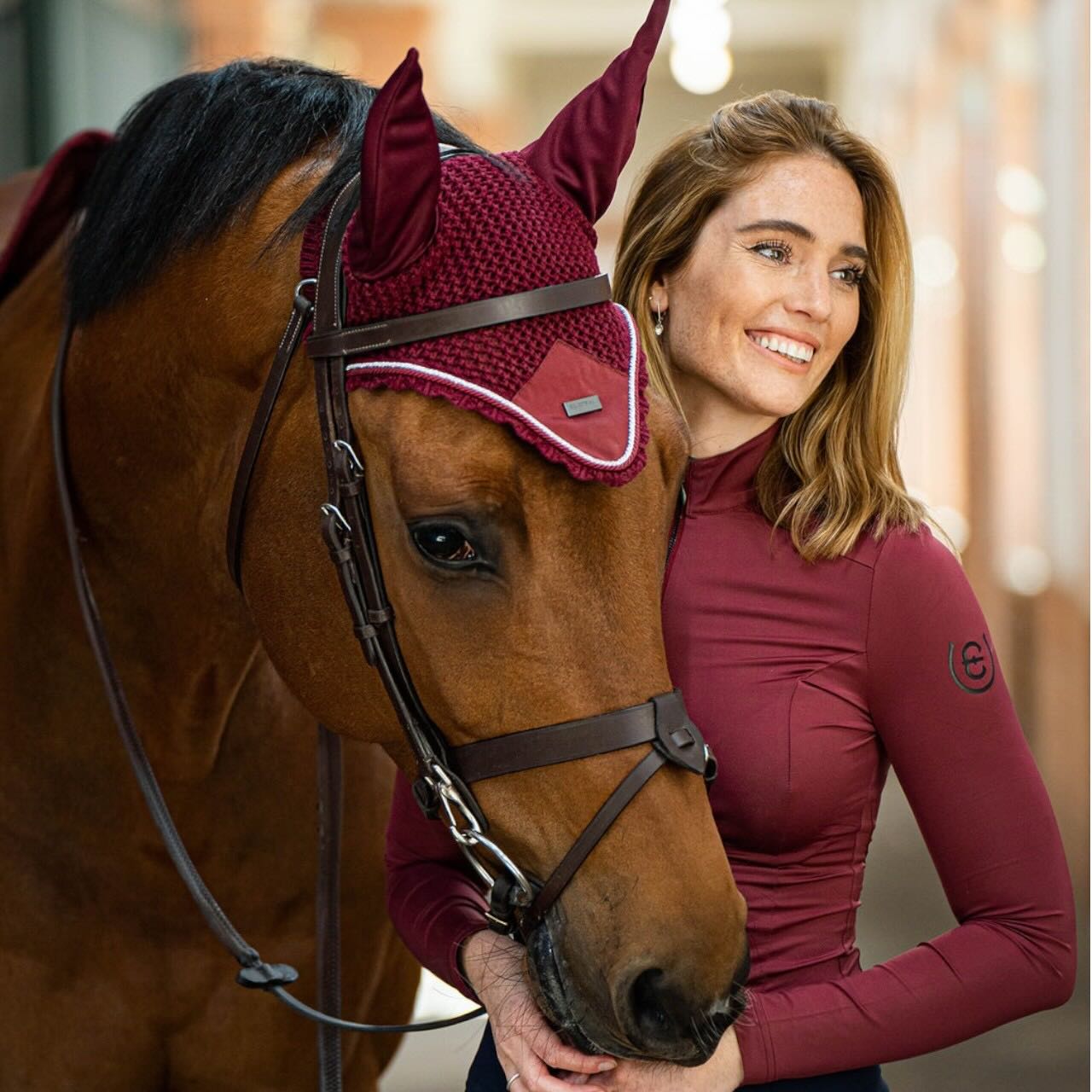 Baselayer Damen Air Breeze Bordeaux Longsleeve