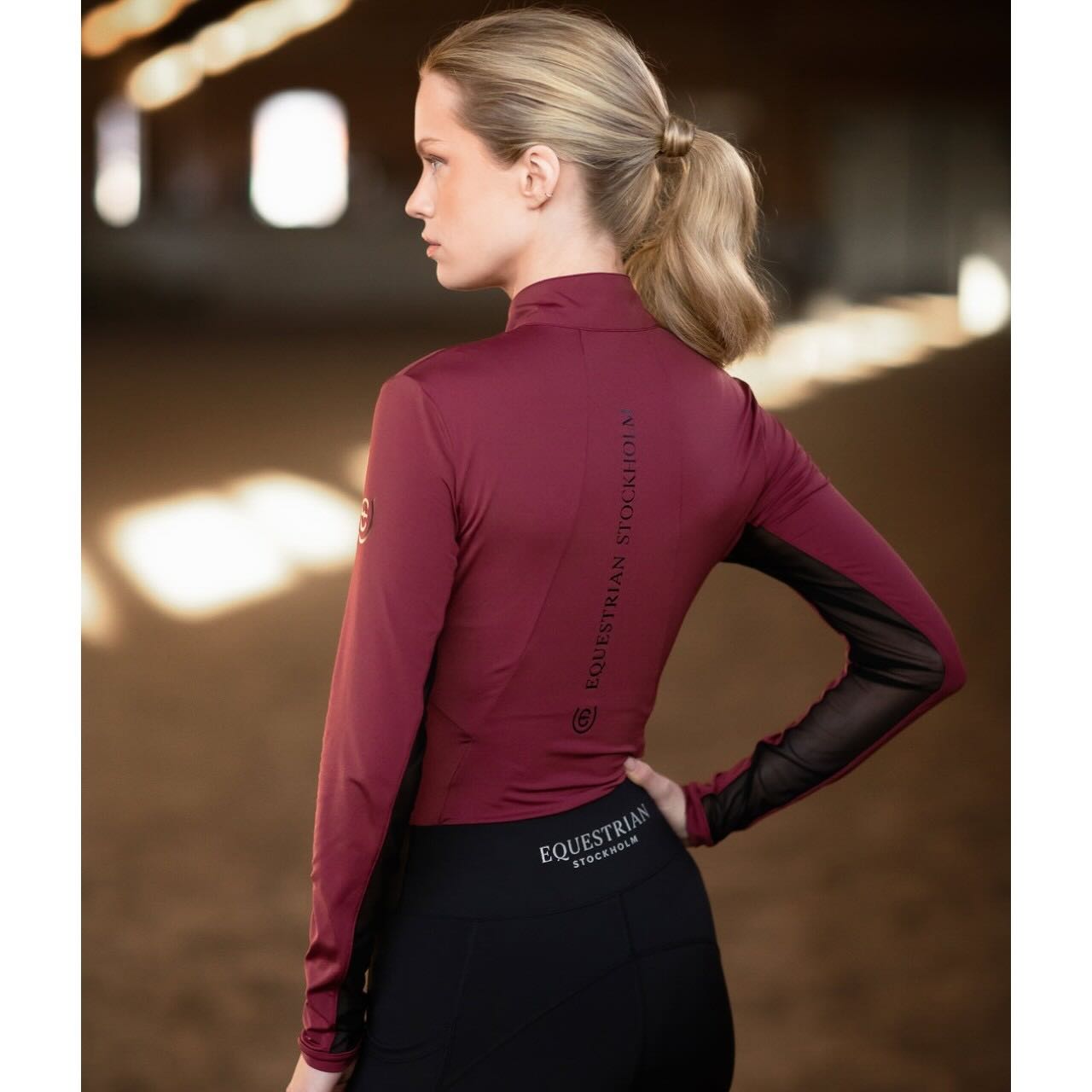 Baselayer Damen Air Breeze Bordeaux Longsleeve