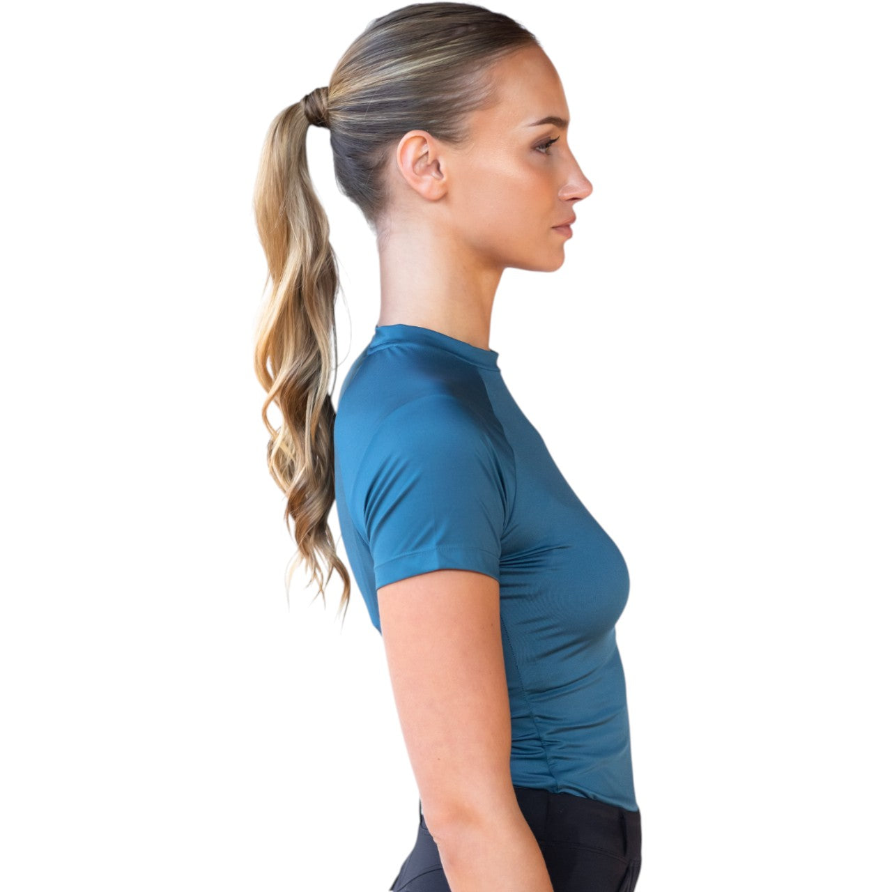 Baselayer Damen Kurzarm Dynamic Teal Blue Shortsleeve