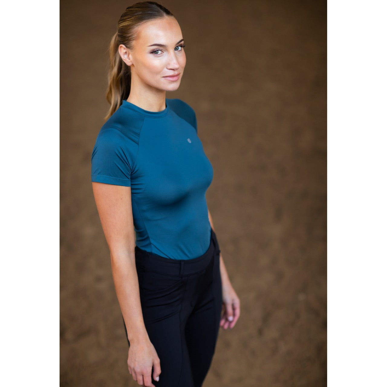 Baselayer Damen Kurzarm Dynamic Teal Blue Shortsleeve
