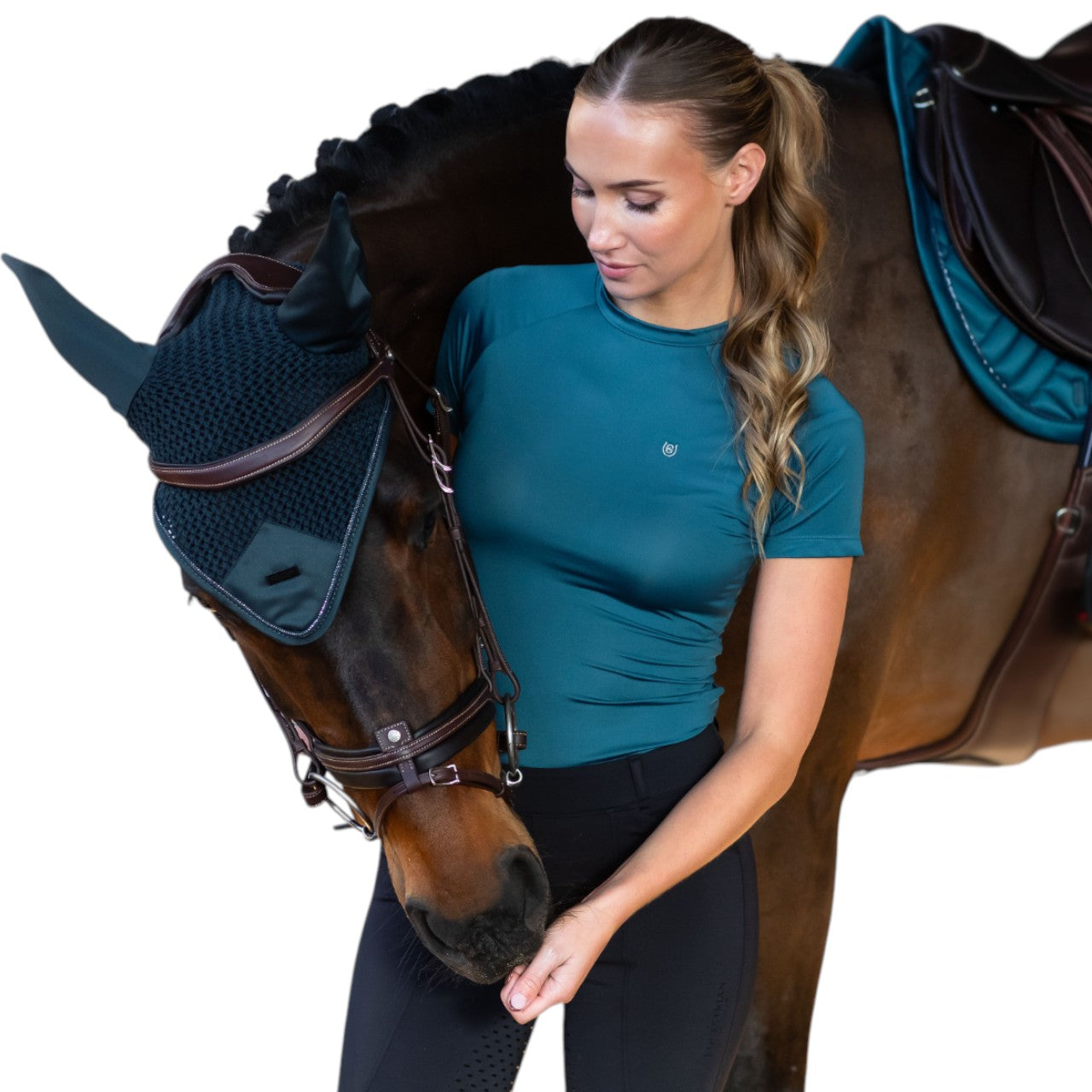 Baselayer Damen Kurzarm Dynamic Teal Blue Shortsleeve