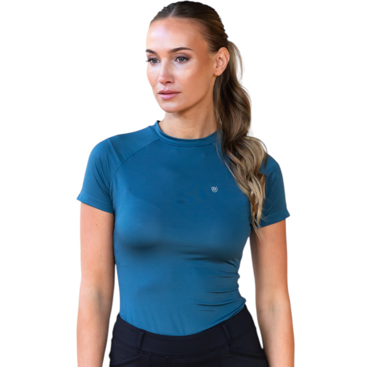 Baselayer Damen Kurzarm Dynamic Teal Blue Shortsleeve