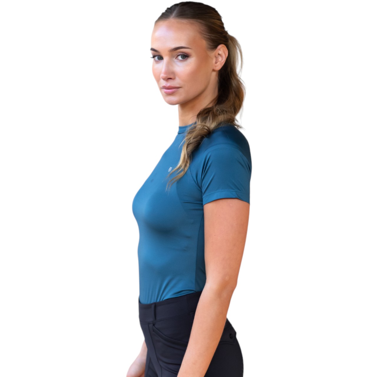 Baselayer Damen Kurzarm Dynamic Teal Blue Shortsleeve