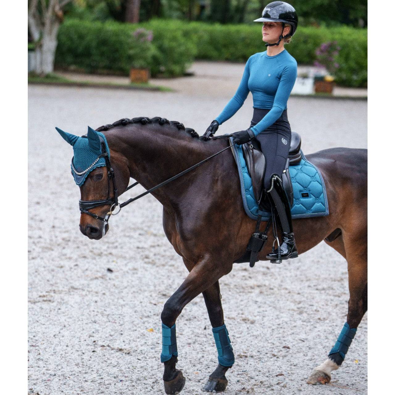Baselayer Damen Langarm Dynamic Teal Blue Longsleeve