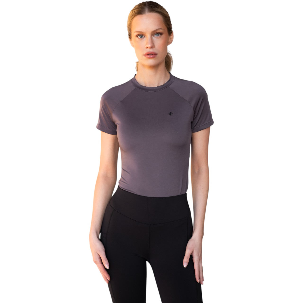 Baselayer Damen Kurzarm Dynamic Dark Violet Shortsleeve