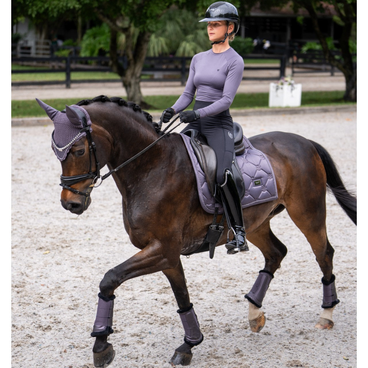 Baselayer Damen Langarm Dynamic Dark Violet Longsleeve