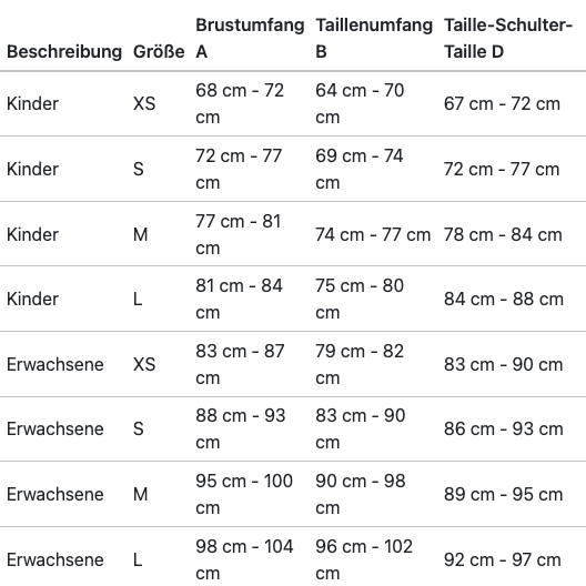 Sicherheitsweste Kinder ProtectoFlex light Rückenprotektor