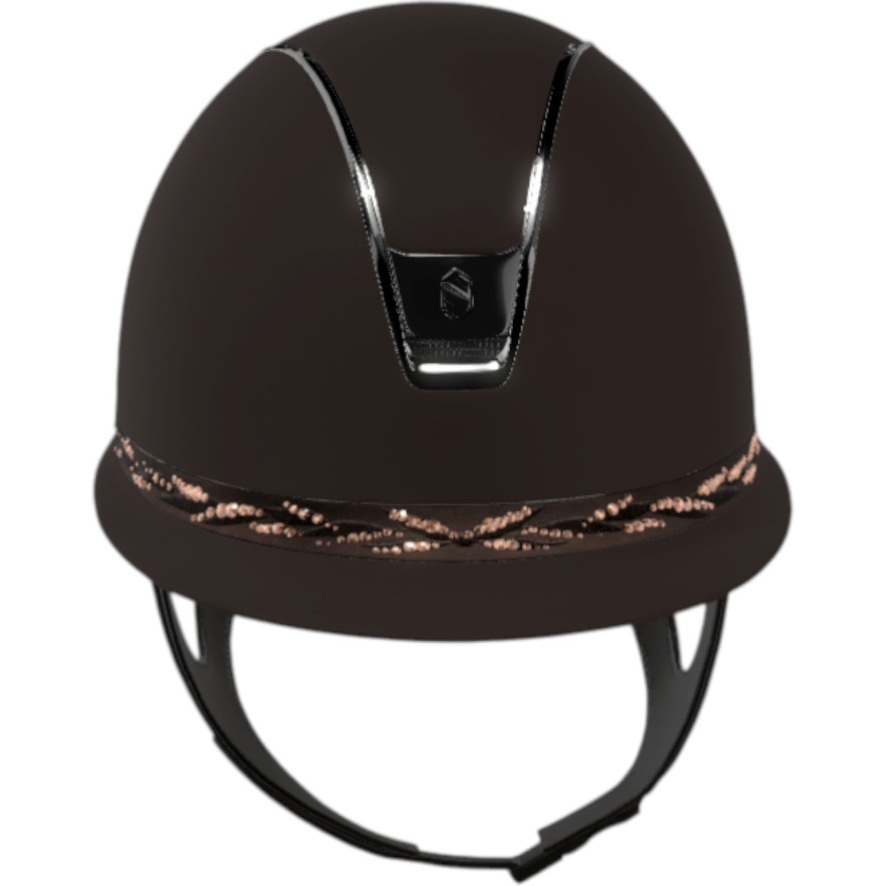 Reithelm Miss Shield 2.0 Shadowmatt Brown | Flower Swarovski Brown | Chrome Black