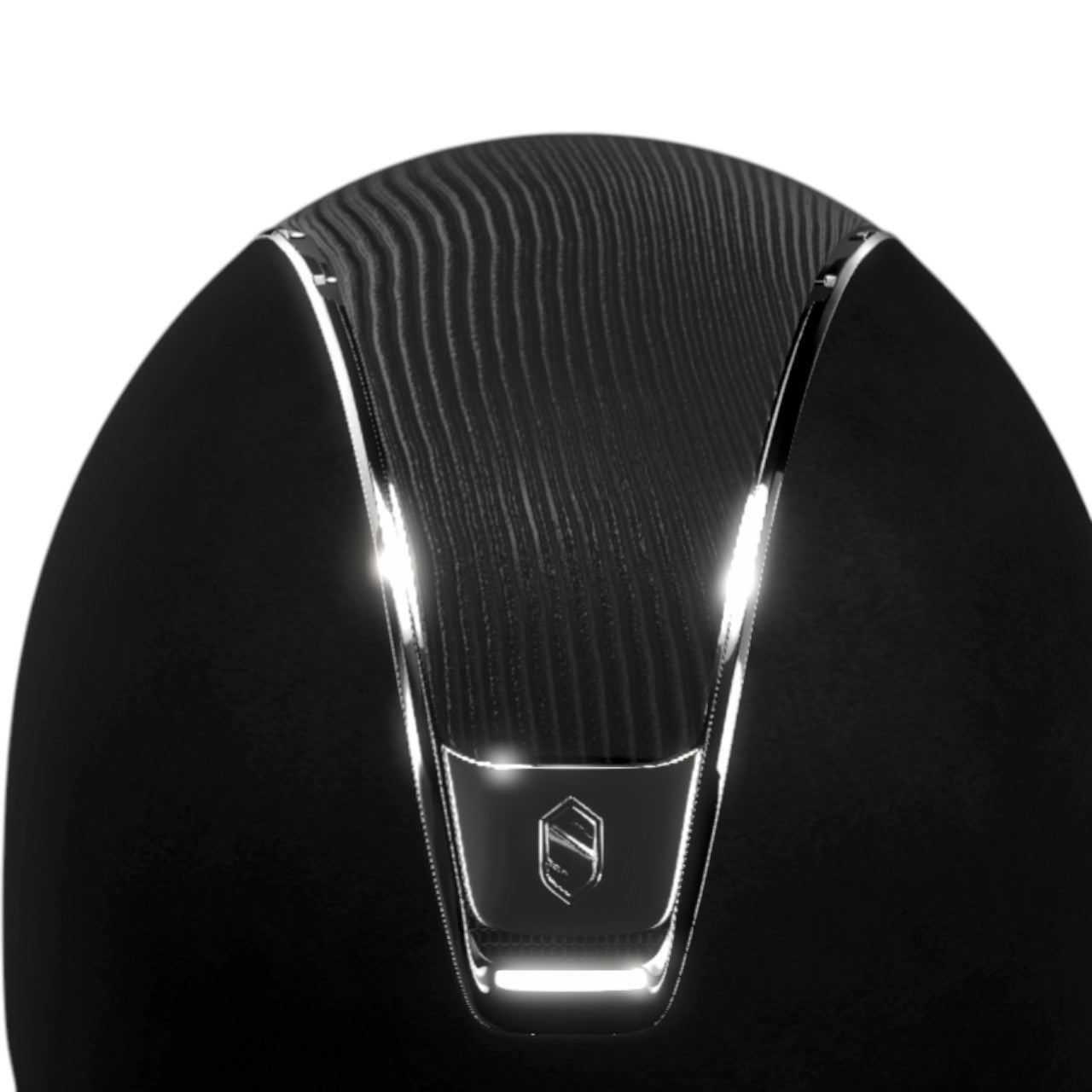 Reithelm Premium BLK LTH Chrome Silver