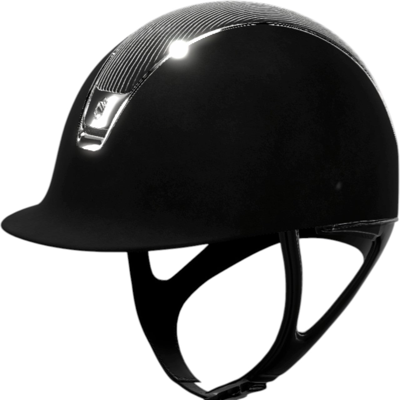 Reithelm Premium BLK LTH Chrome Silver