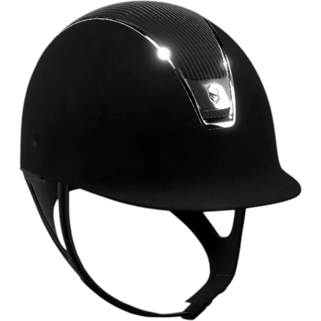 Reithelm Premium BLK LTH Chrome Silver