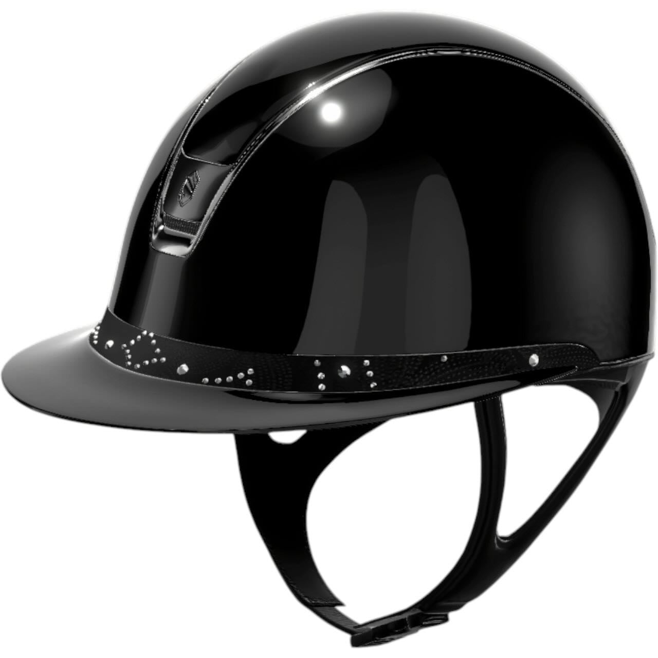 Reithelm Miss Shield 2.0 Glossy Black FB Celestial Crystal Black Trim + Blason Black Chrome Konfiguration