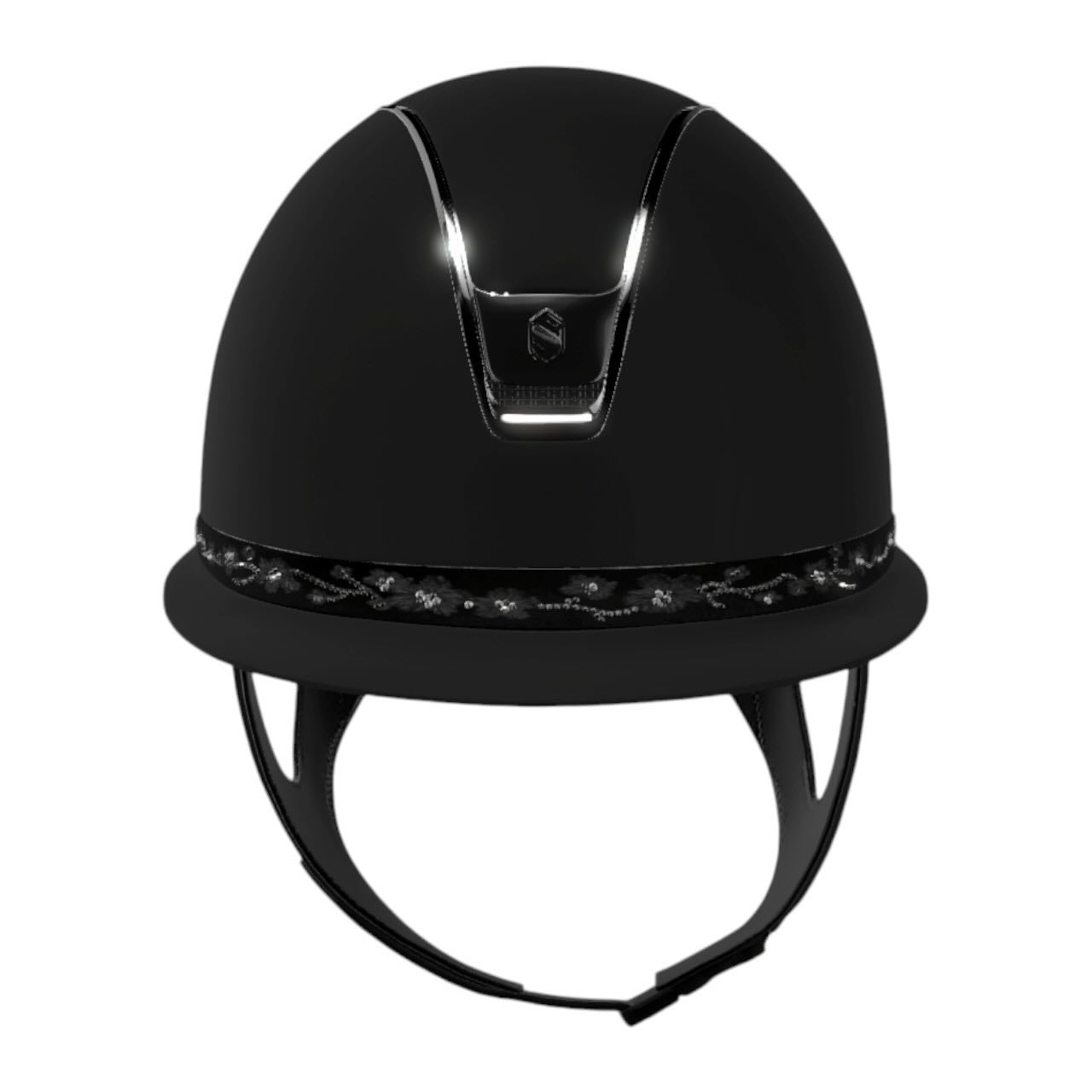 Reithelm Miss Shield 2.0 SM Black FB Cherry Blossom Black Trim + Blason Black Chrome Konfiguration
