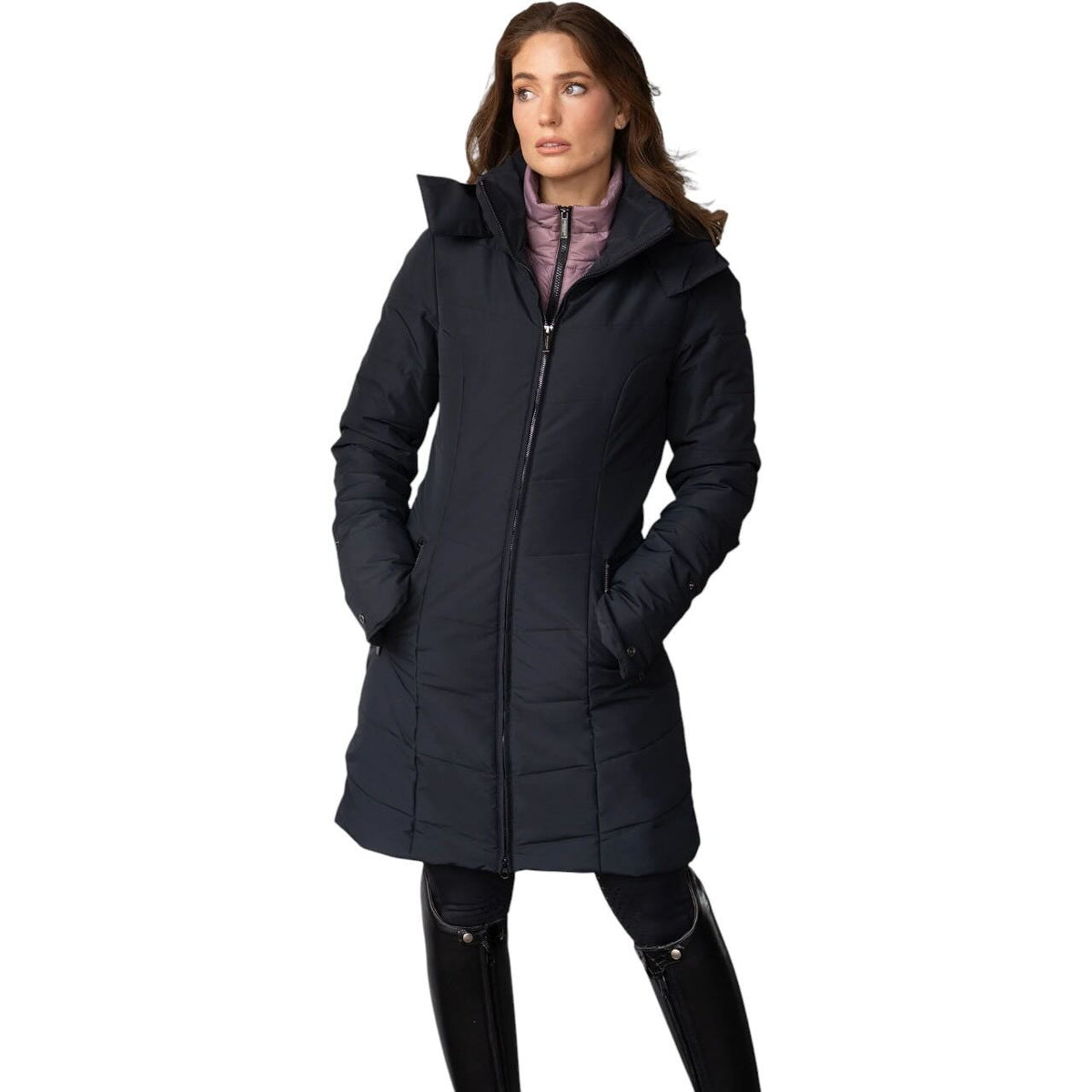 Wintermantel Damen Denali Black Blush Parka