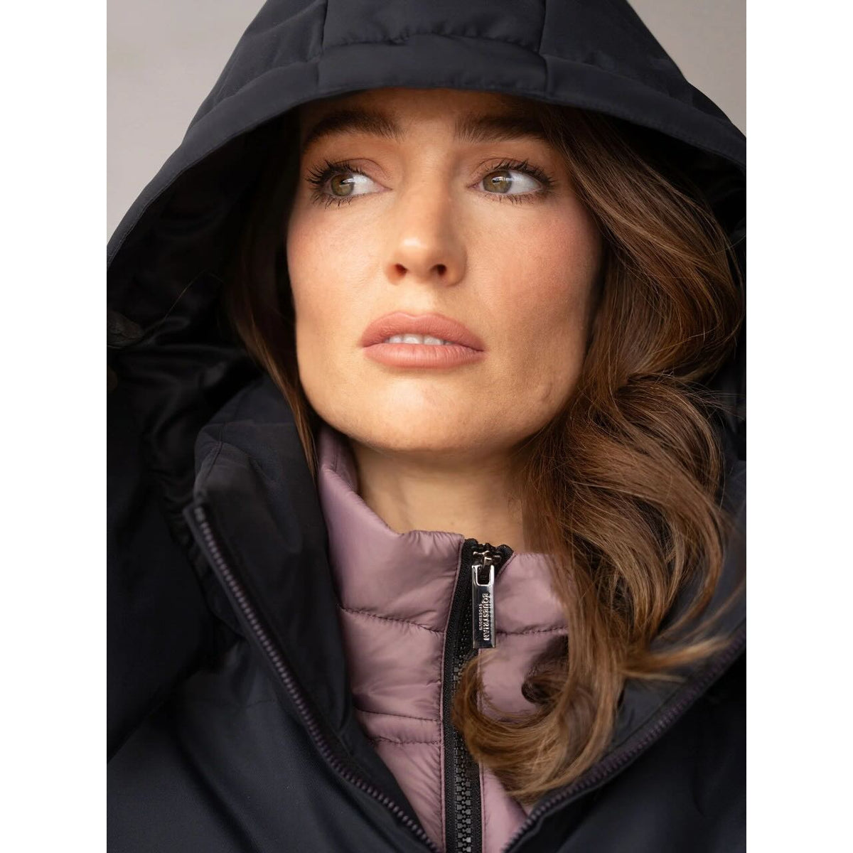 Wintermantel Damen Denali Black Blush Parka