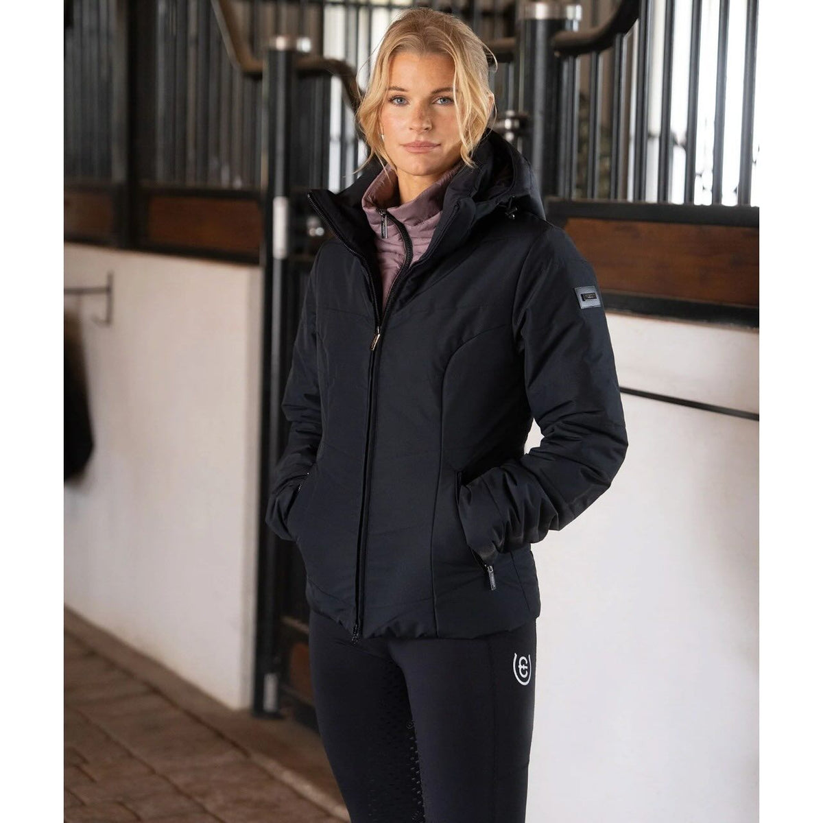 Winterjacke Damen Denali Short Black Blush Jacke