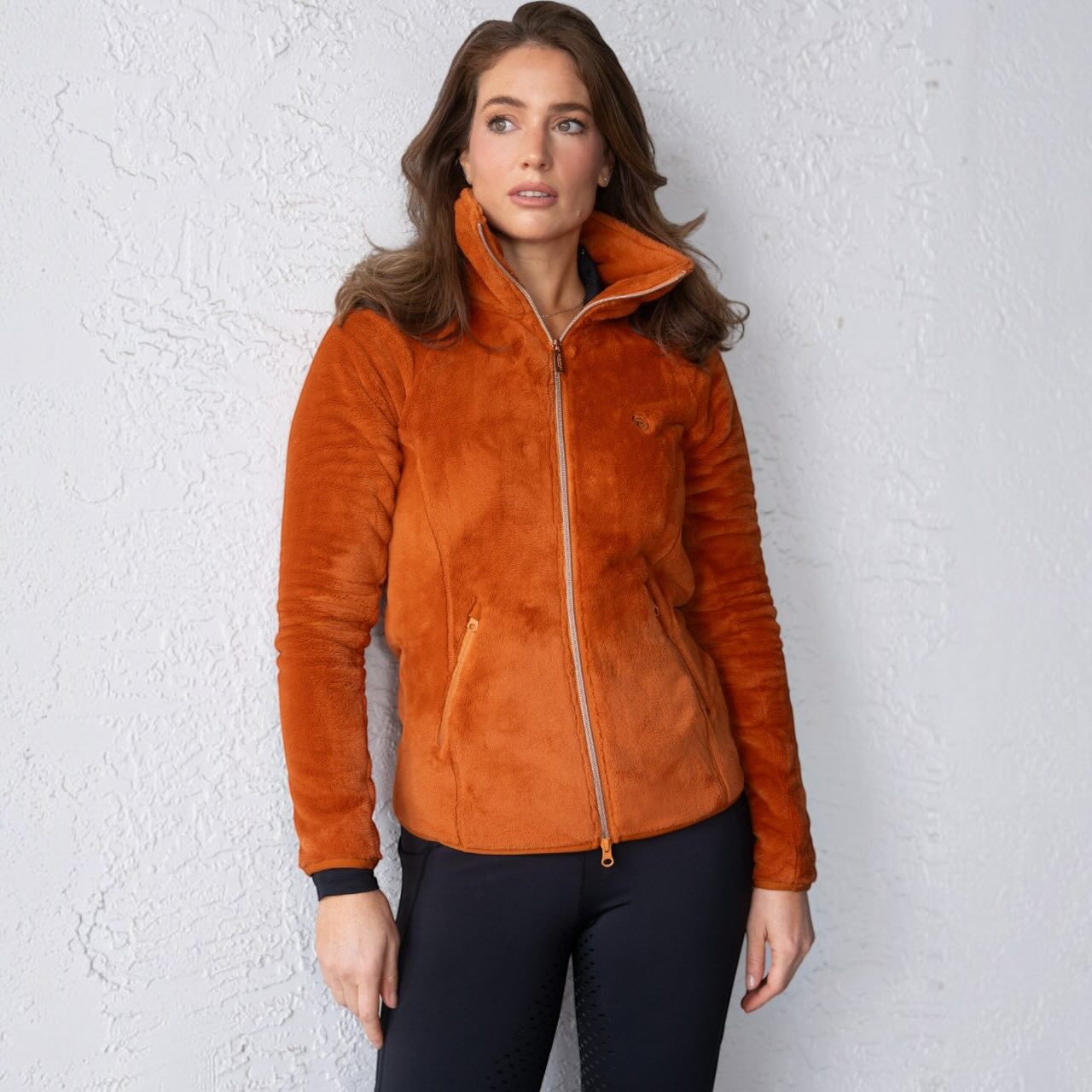 Fleecejacke Damen Velvet Chestnut Teddy Jacke