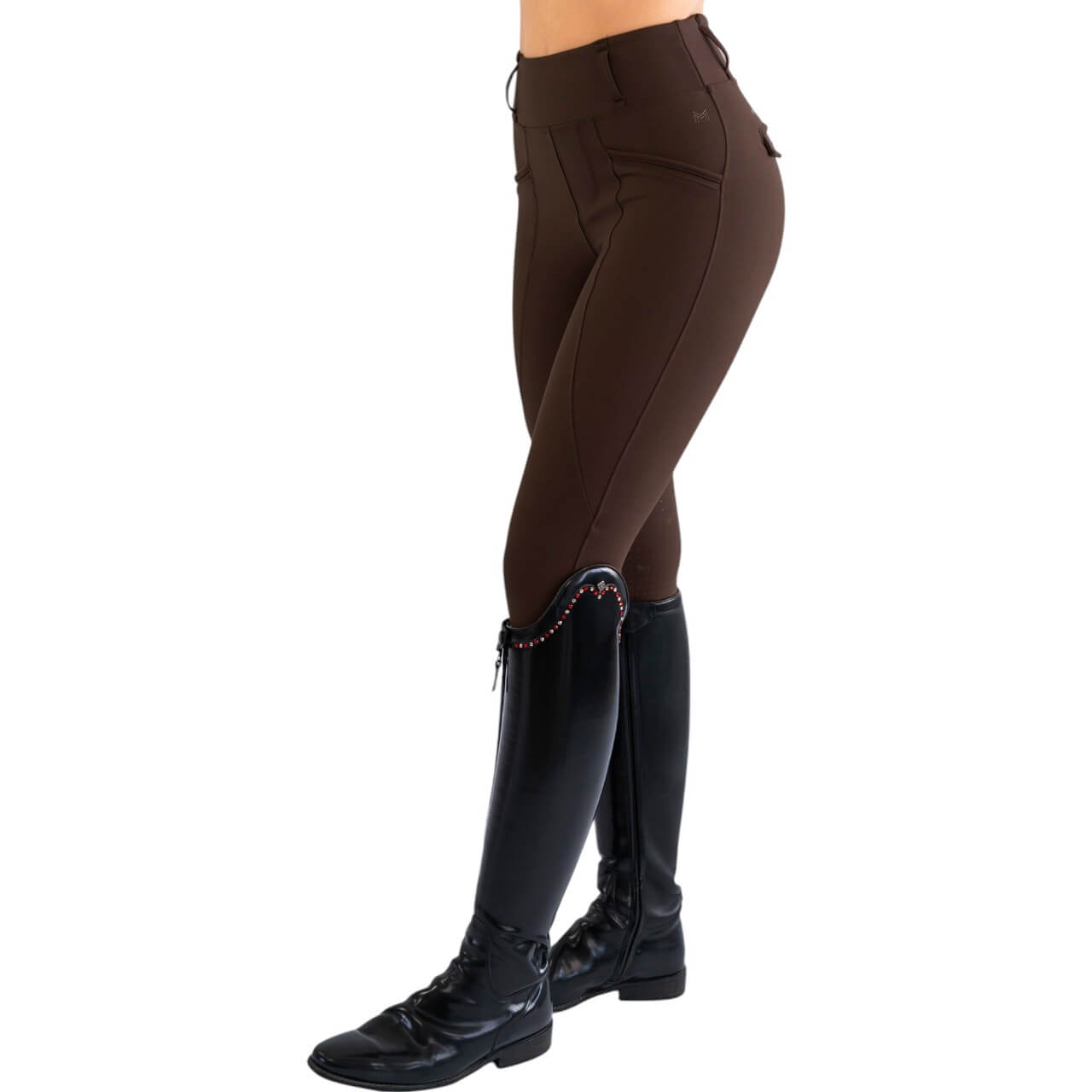 Reitleggings Damen Full-Grip Pro Riding Leggings