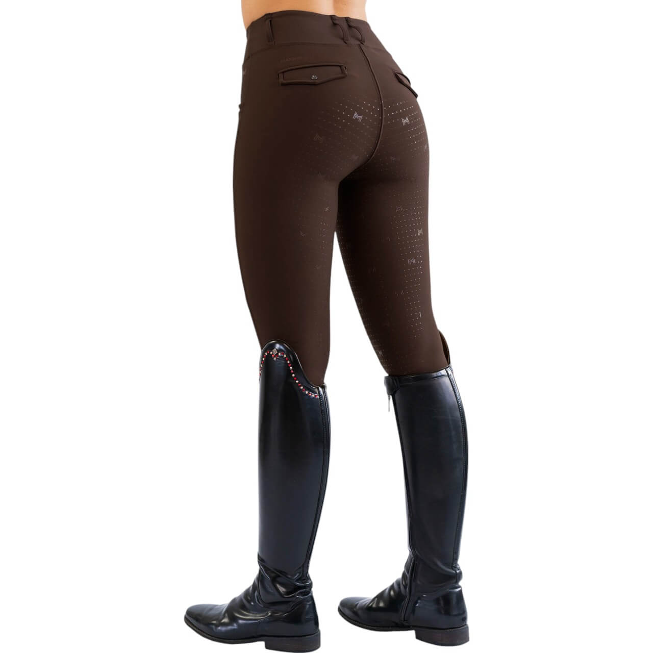 Reitleggings Damen Full-Grip Pro Riding Leggings