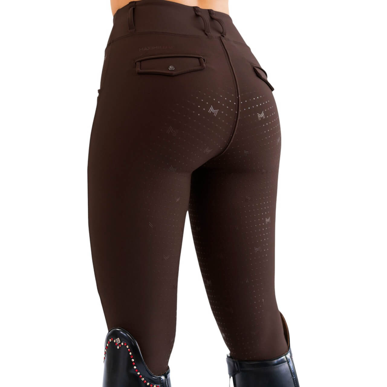 Reitleggings Damen Full-Grip Pro Riding Leggings