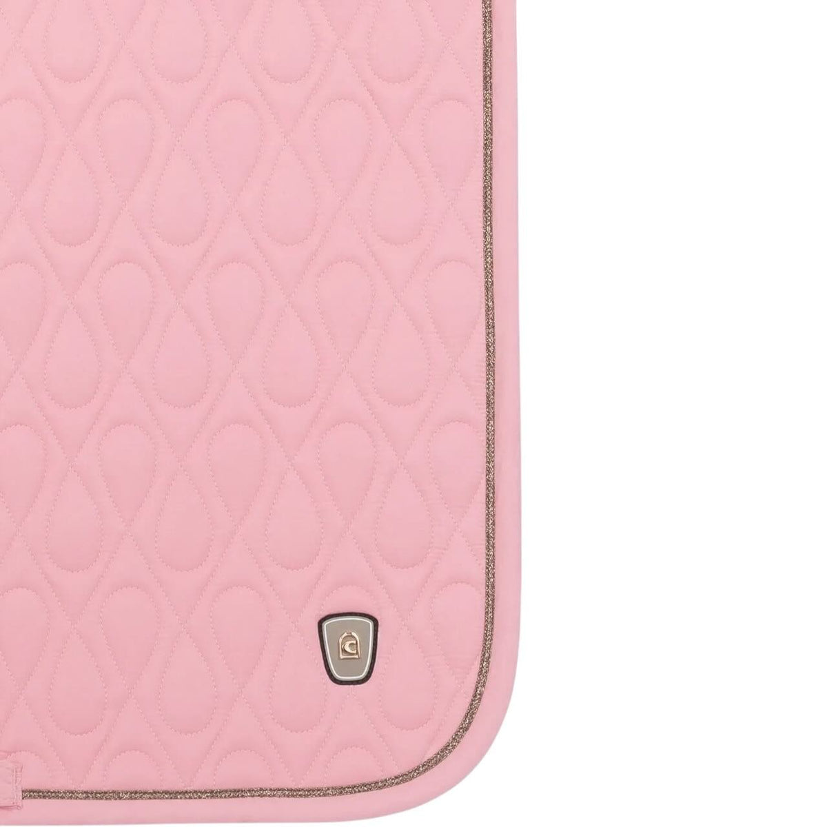 Cavallo Dressurschabracke CAVALPOLLY FS 2026 Sattelunterlage, Rosa, Detailaufnahme der Schabracke.