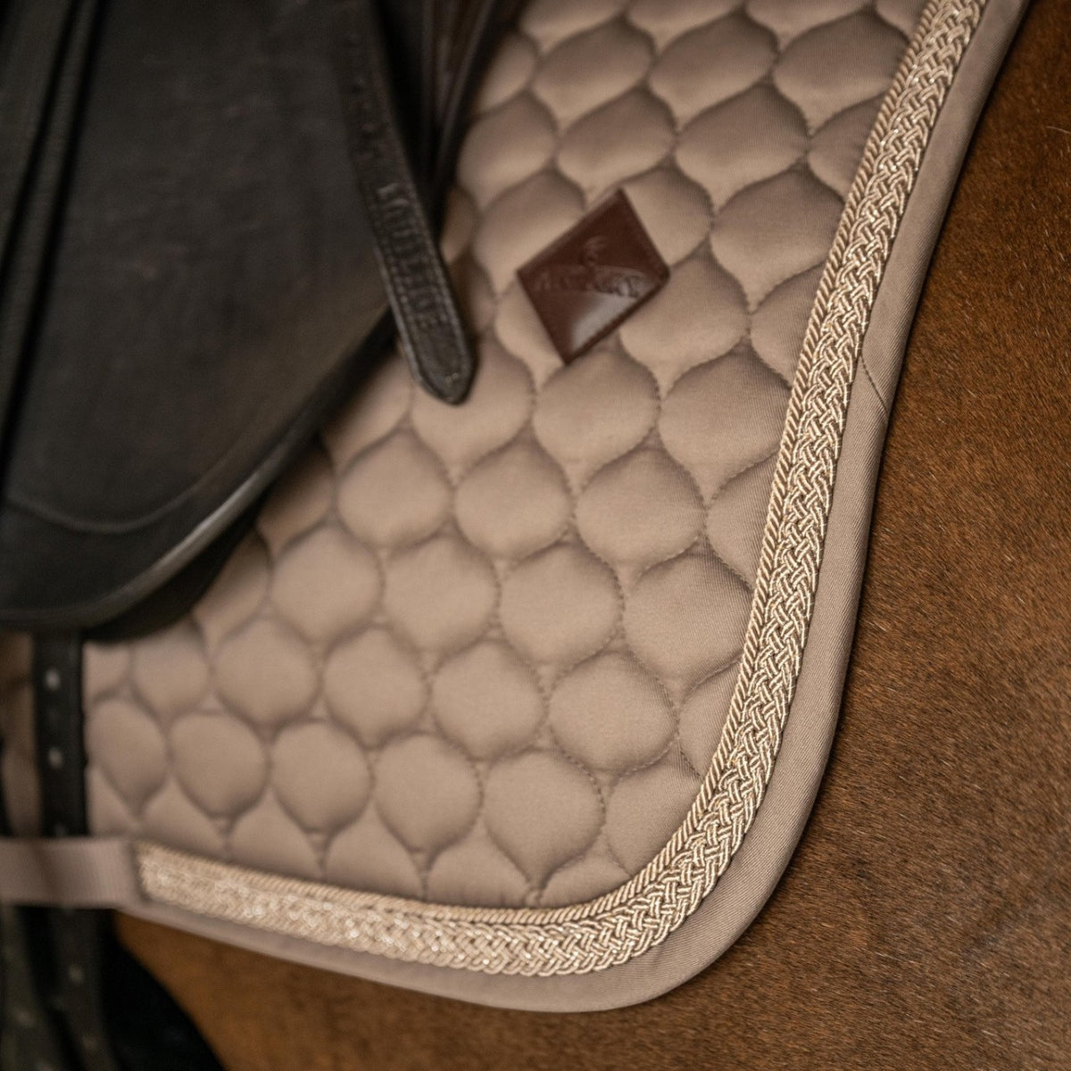 Tapis de selle de dressage Classic Onion Plaited Glitter Rope