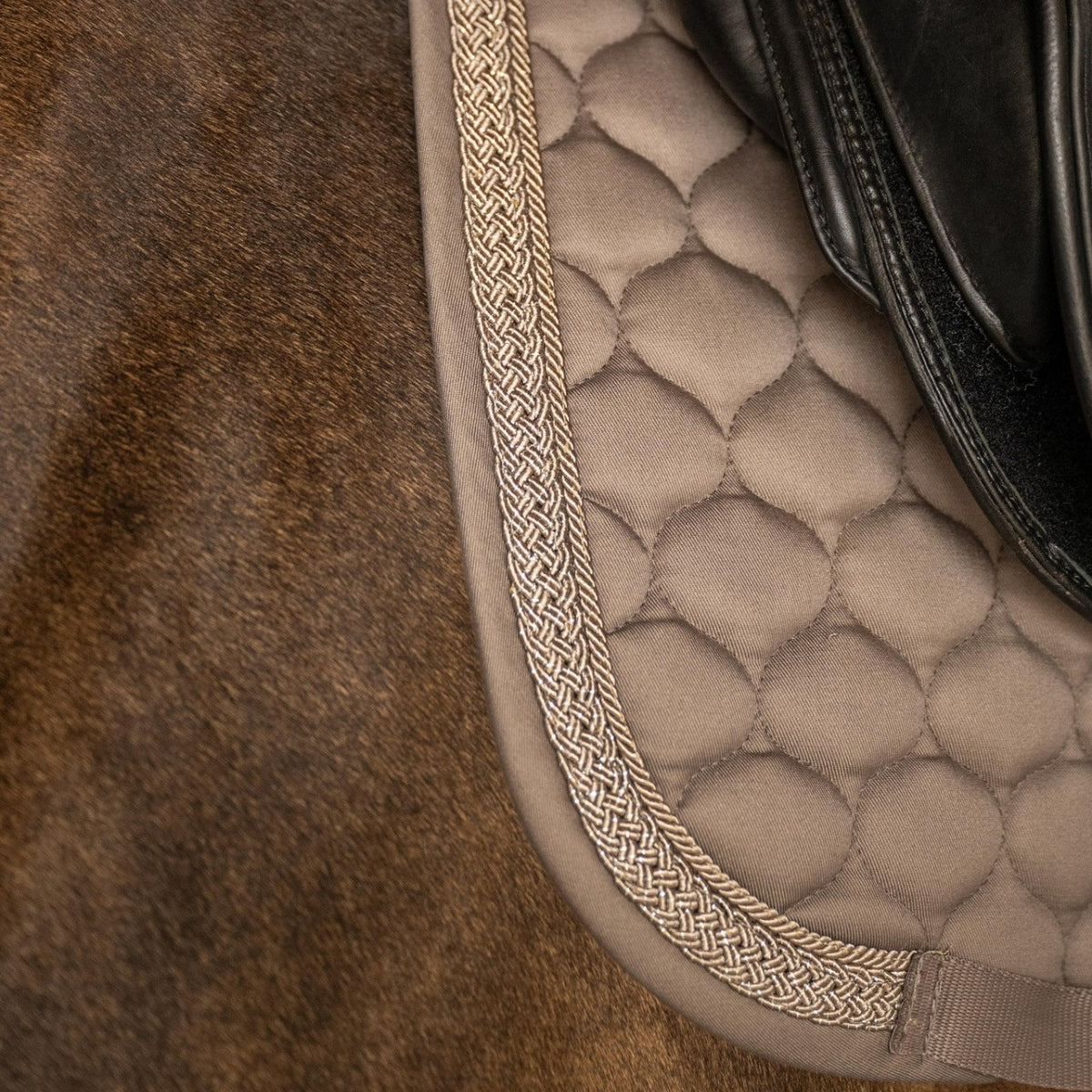 Tapis de selle de dressage Classic Onion Plaited Glitter Rope