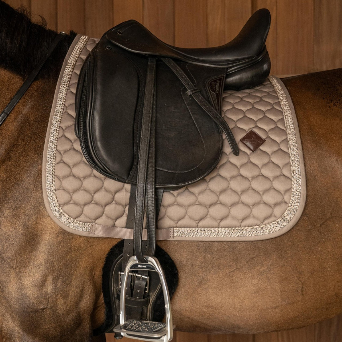 Tapis de selle de dressage Classic Onion Plaited Glitter Rope